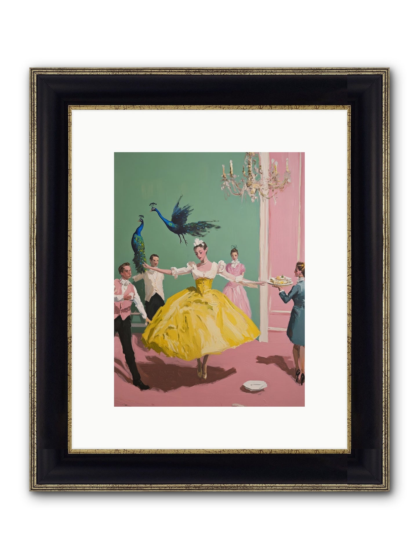Gaze Upon Grace Framed Print - Black & Gold 9x12