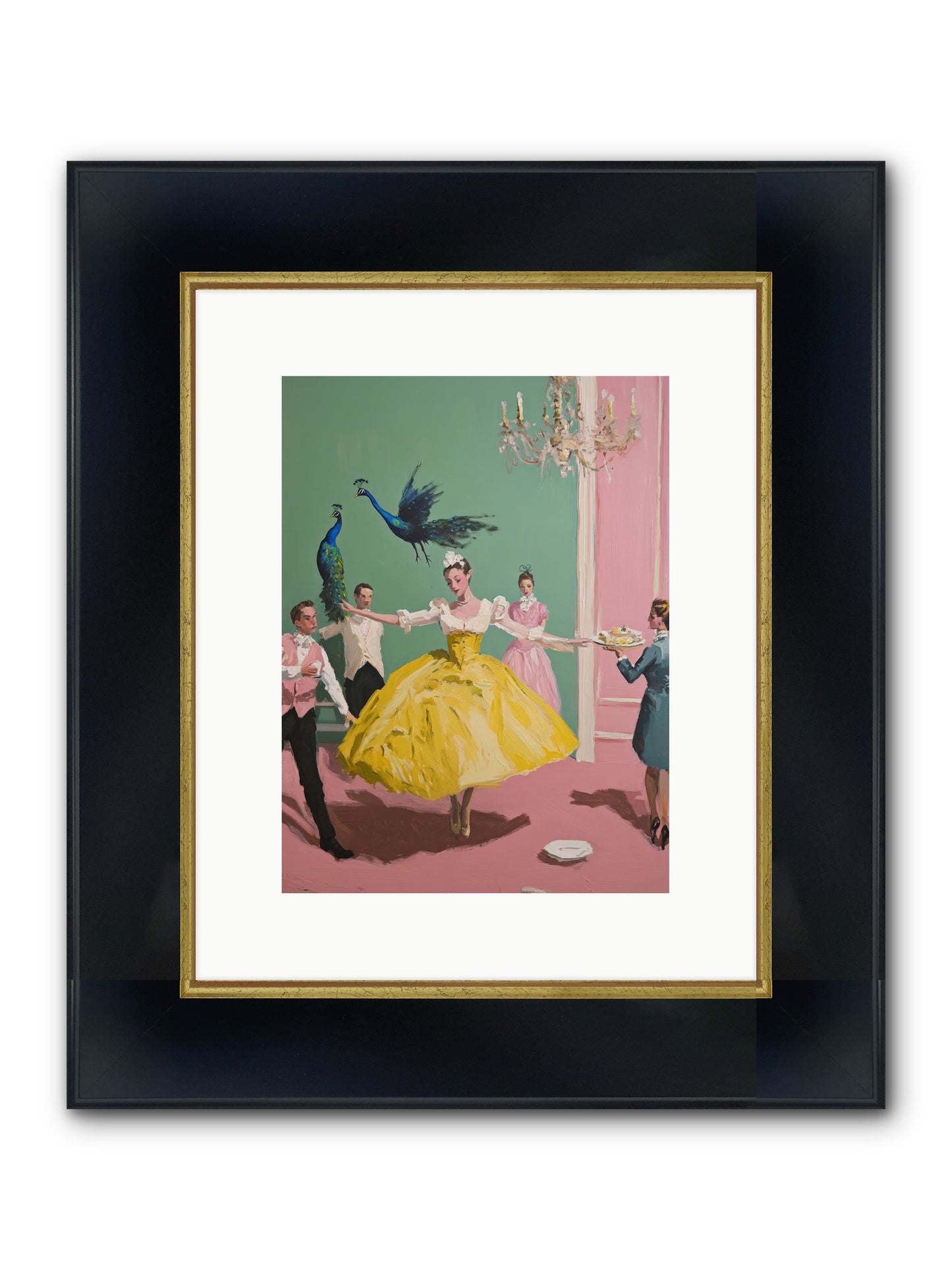 Gaze Upon Grace Framed Print - Wide Black w/Gold 9x12