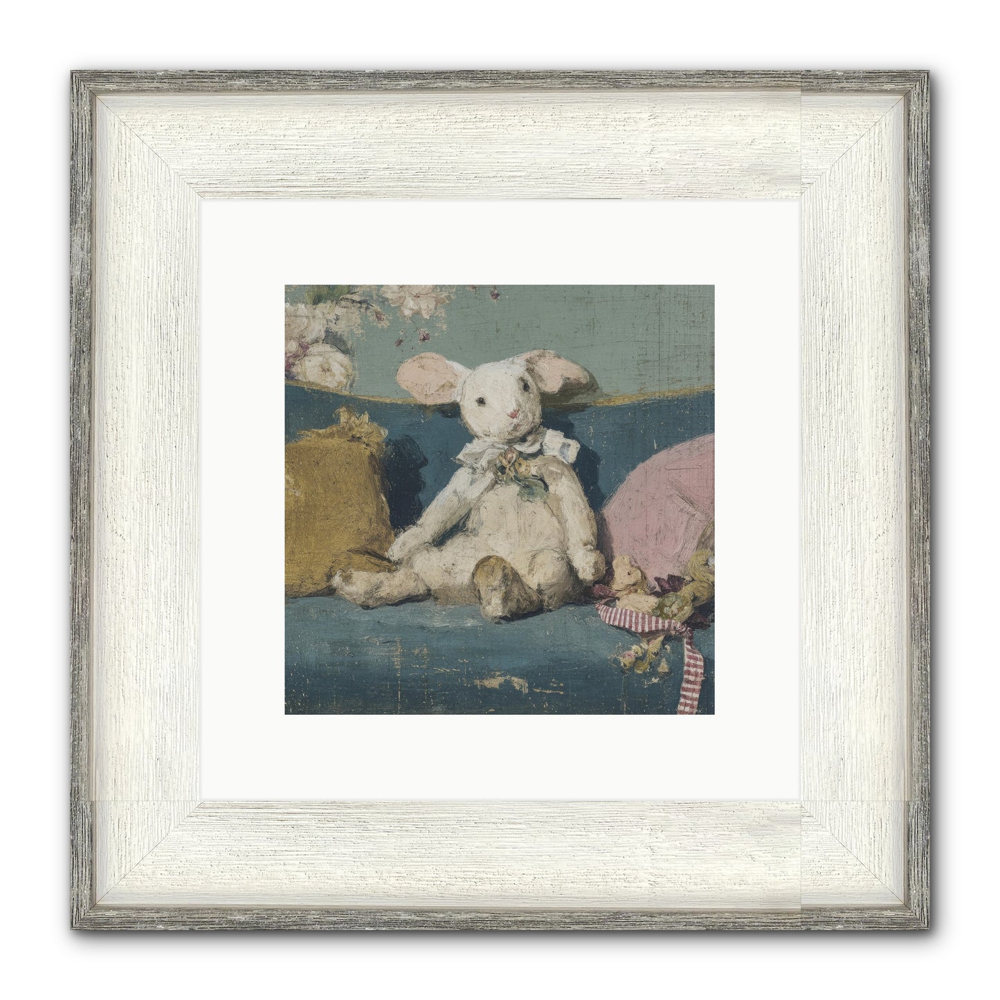 Gazette Of Unfinished Portraits Framed Print - Driftwood White 10x10