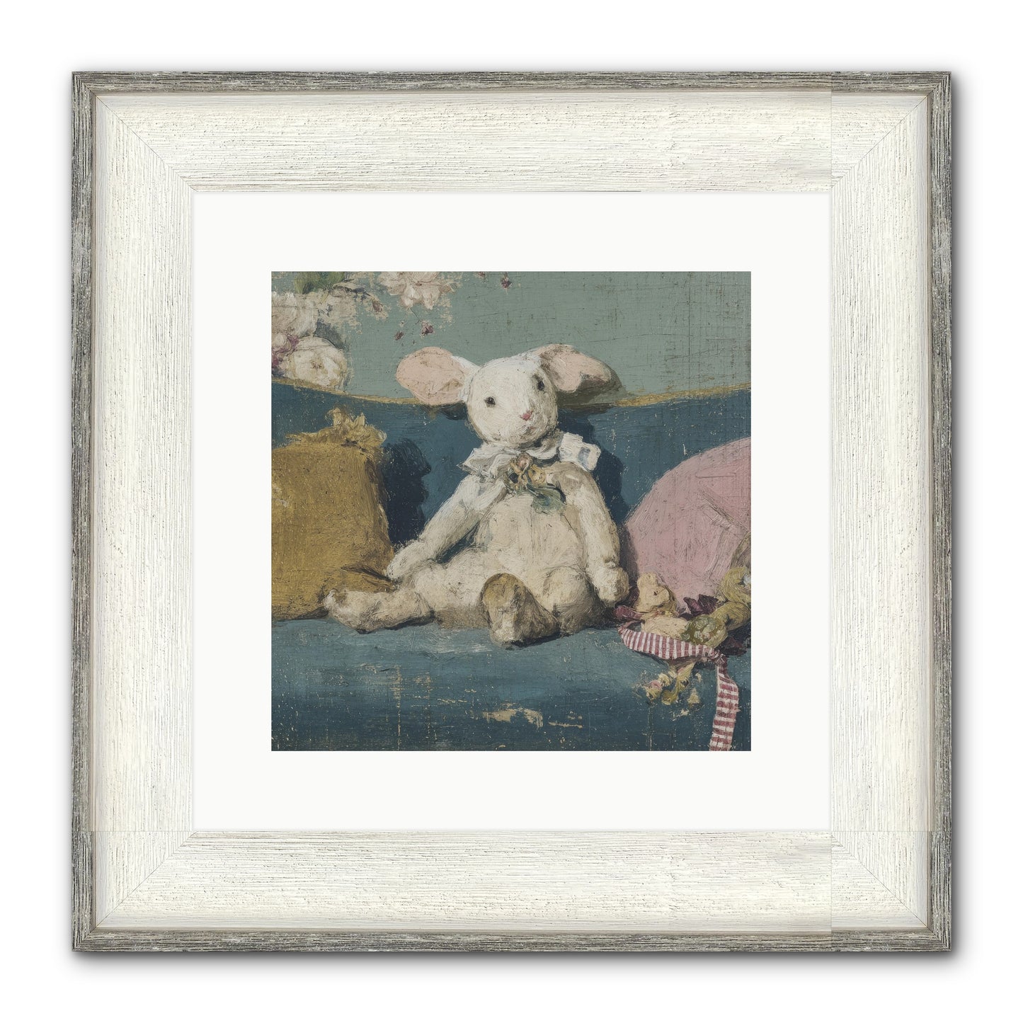 Gazette Of Unfinished Portraits Framed Print - Driftwood White 12x12