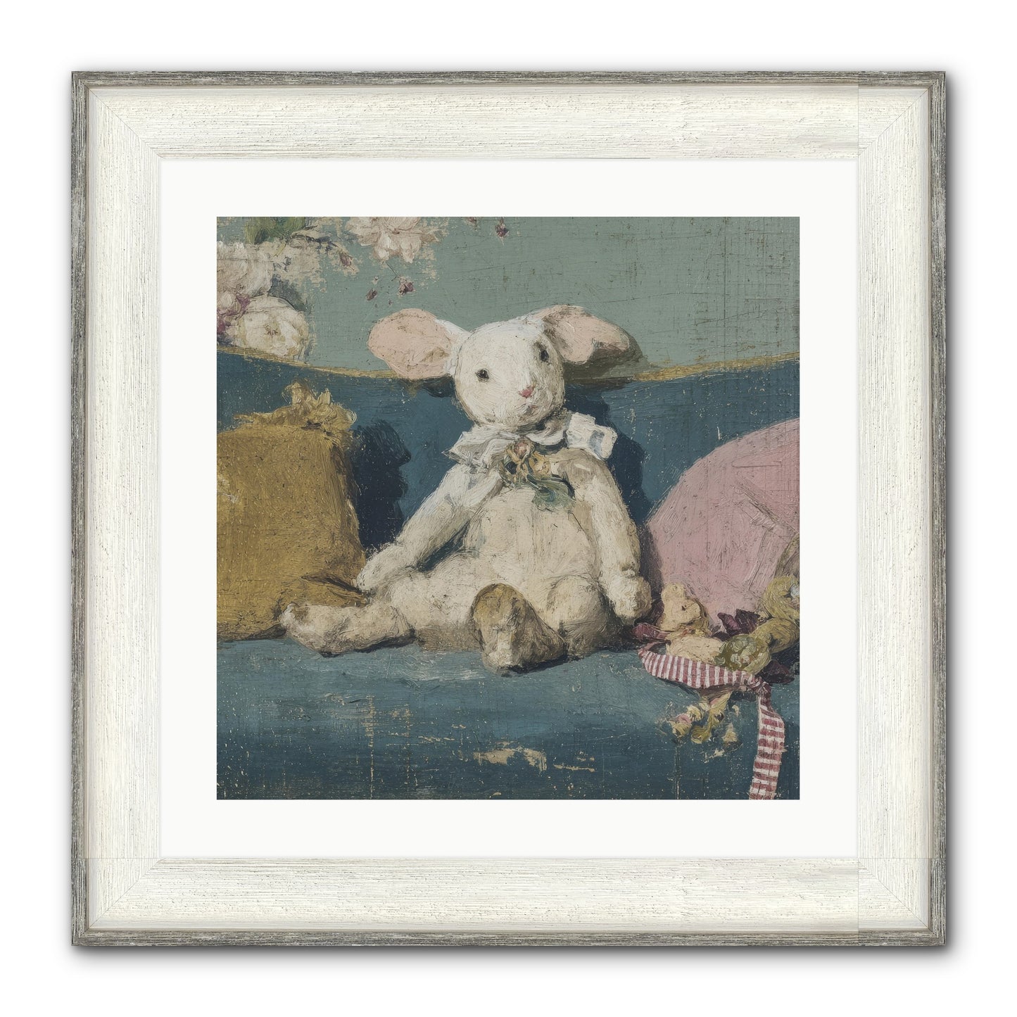 Gazette Of Unfinished Portraits Framed Print - Driftwood White 20x20
