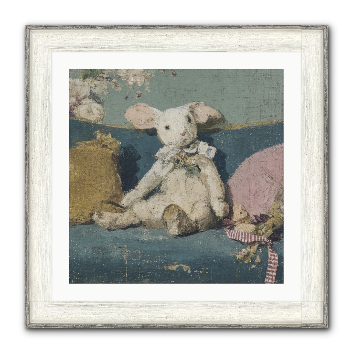 Gazette Of Unfinished Portraits Framed Print - Driftwood White 24x24