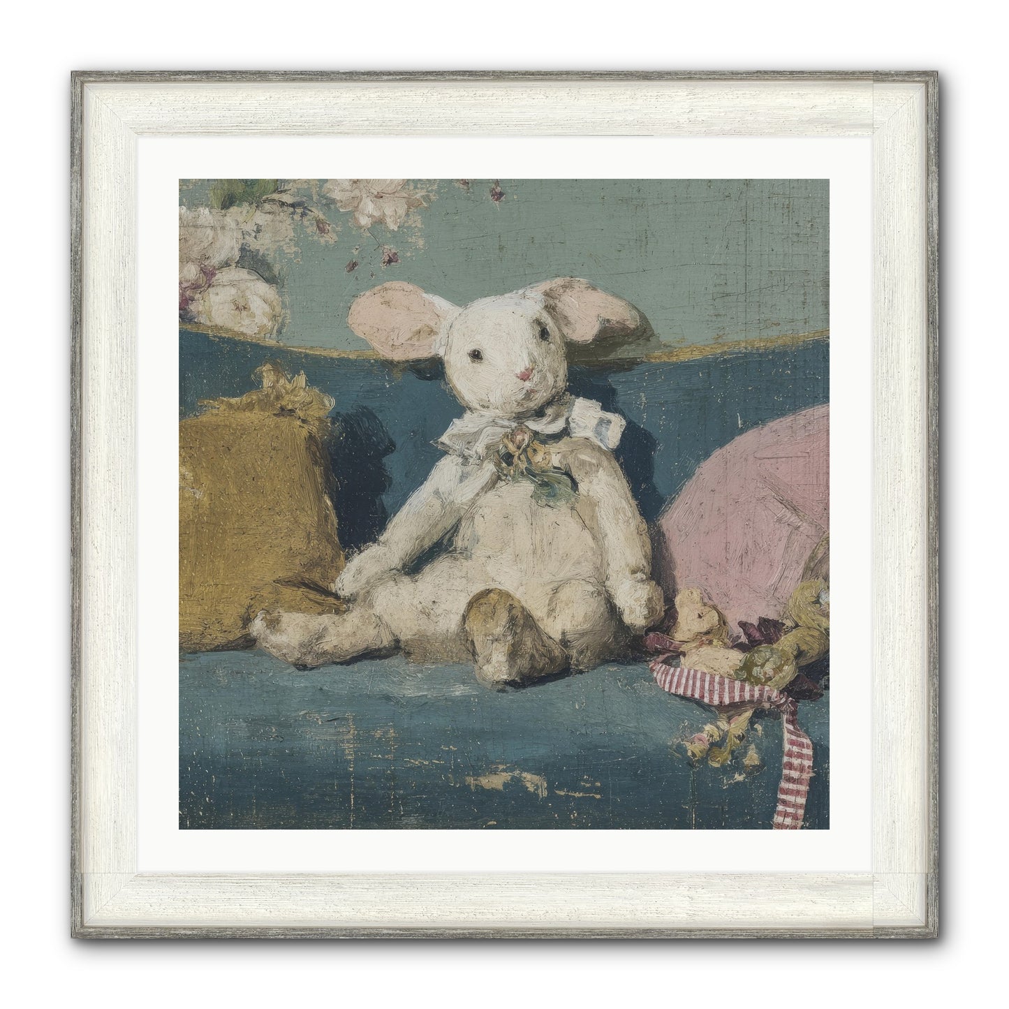 Gazette Of Unfinished Portraits Framed Print - Driftwood White 30x30