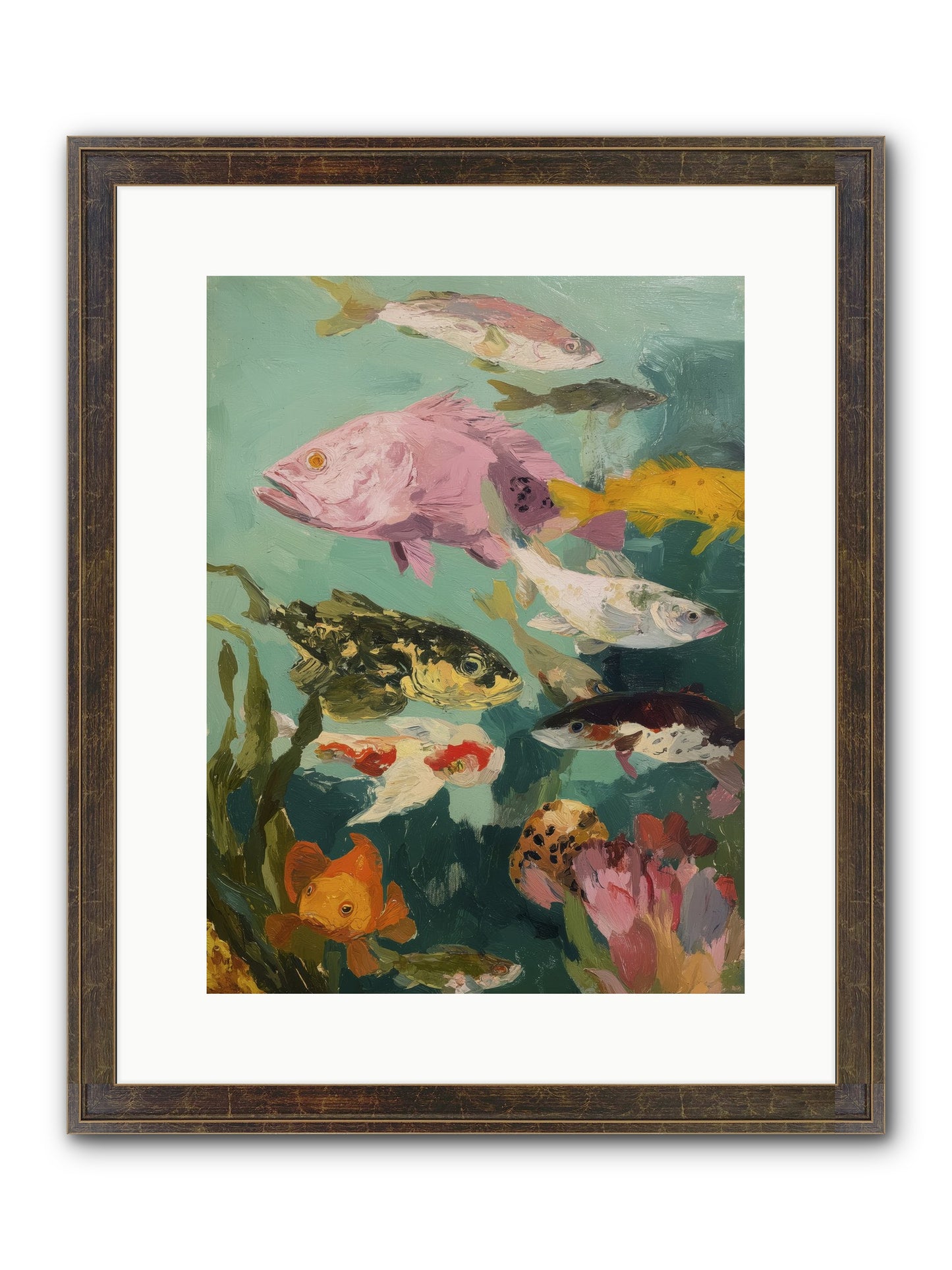 Gemstone Ballet Framed Print - Slimwoods Black/Gold 12x16