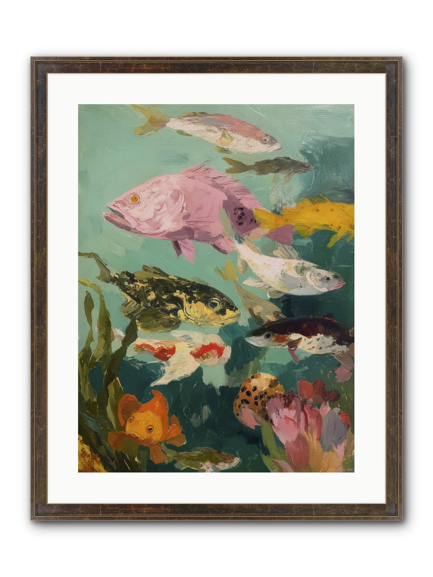 Gemstone Ballet Framed Print - Slimwoods Black/Gold 18x24