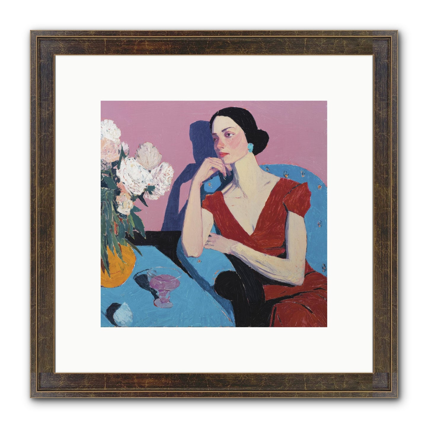 Generous Spirit Framed Print - Slimwoods Black/Gold 10x10