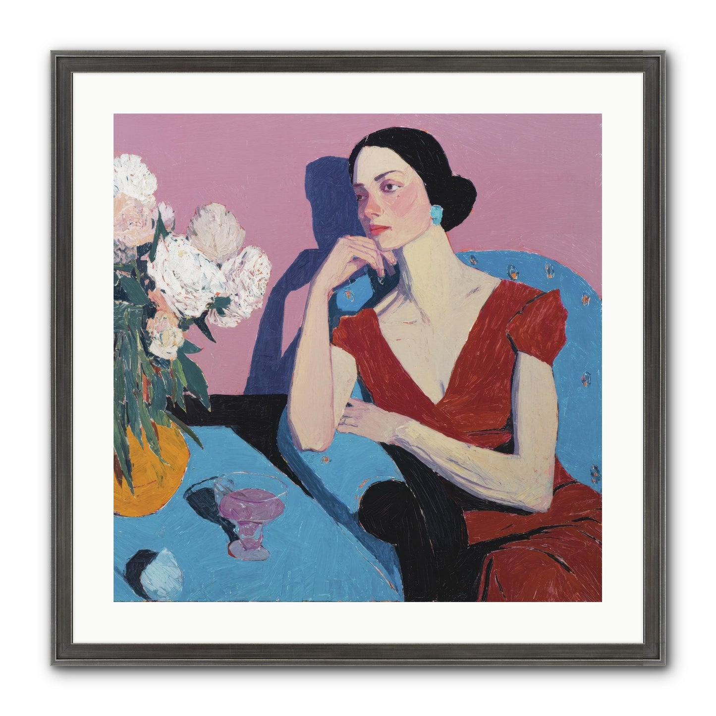 Generous Spirit Framed Print - Slimwoods Black/Silver 24x24