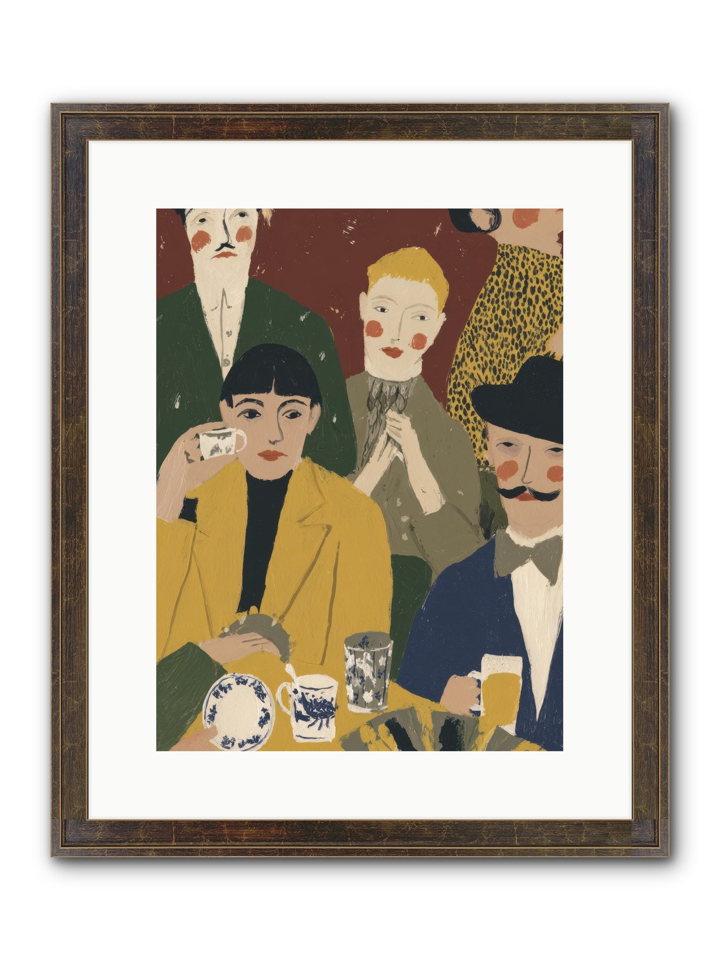 Gentle Chaos Framed Print - Slimwoods Black/Gold 12x16