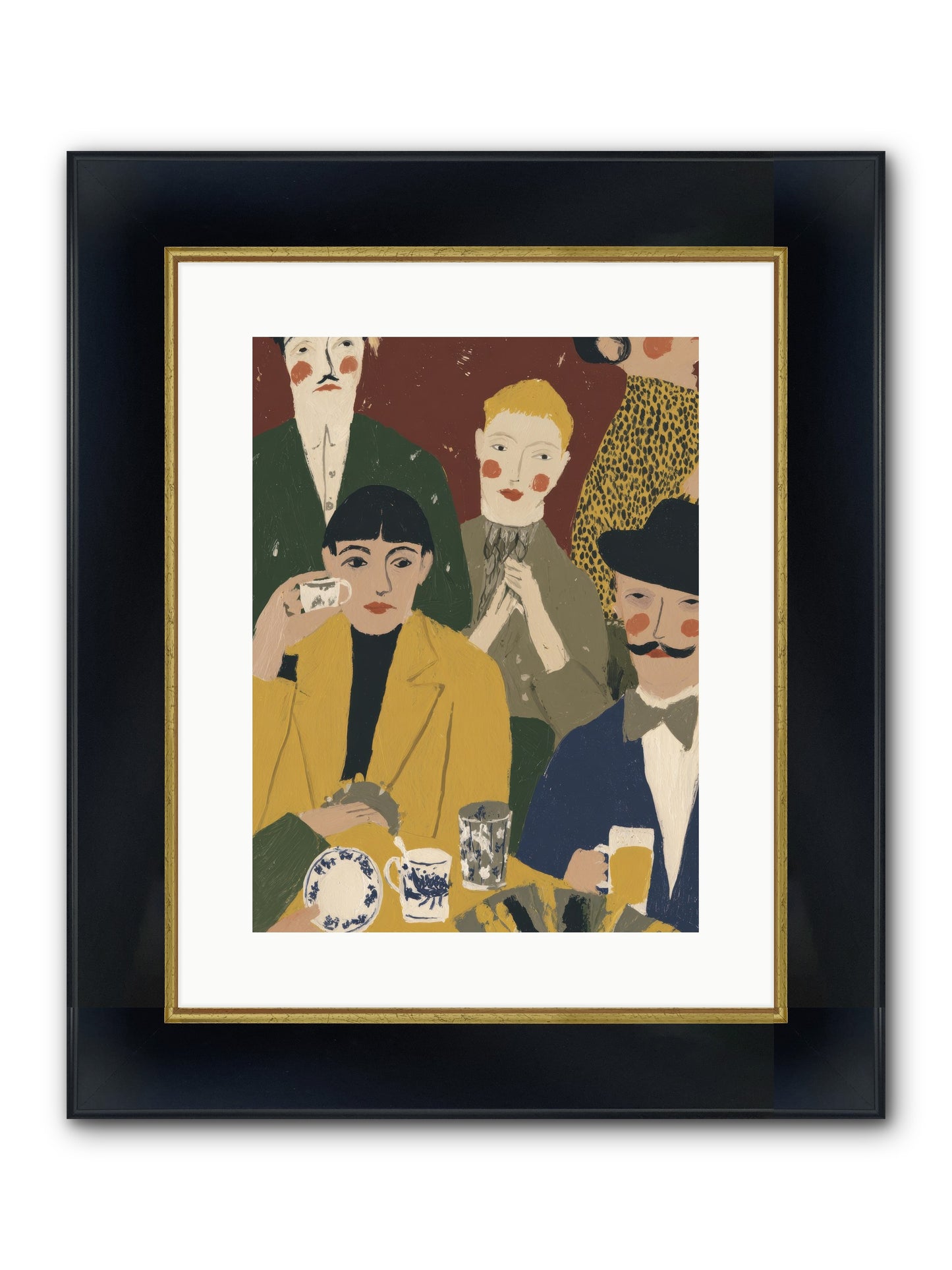 Gentle Chaos Framed Print - Wide Black w/Gold 12x16