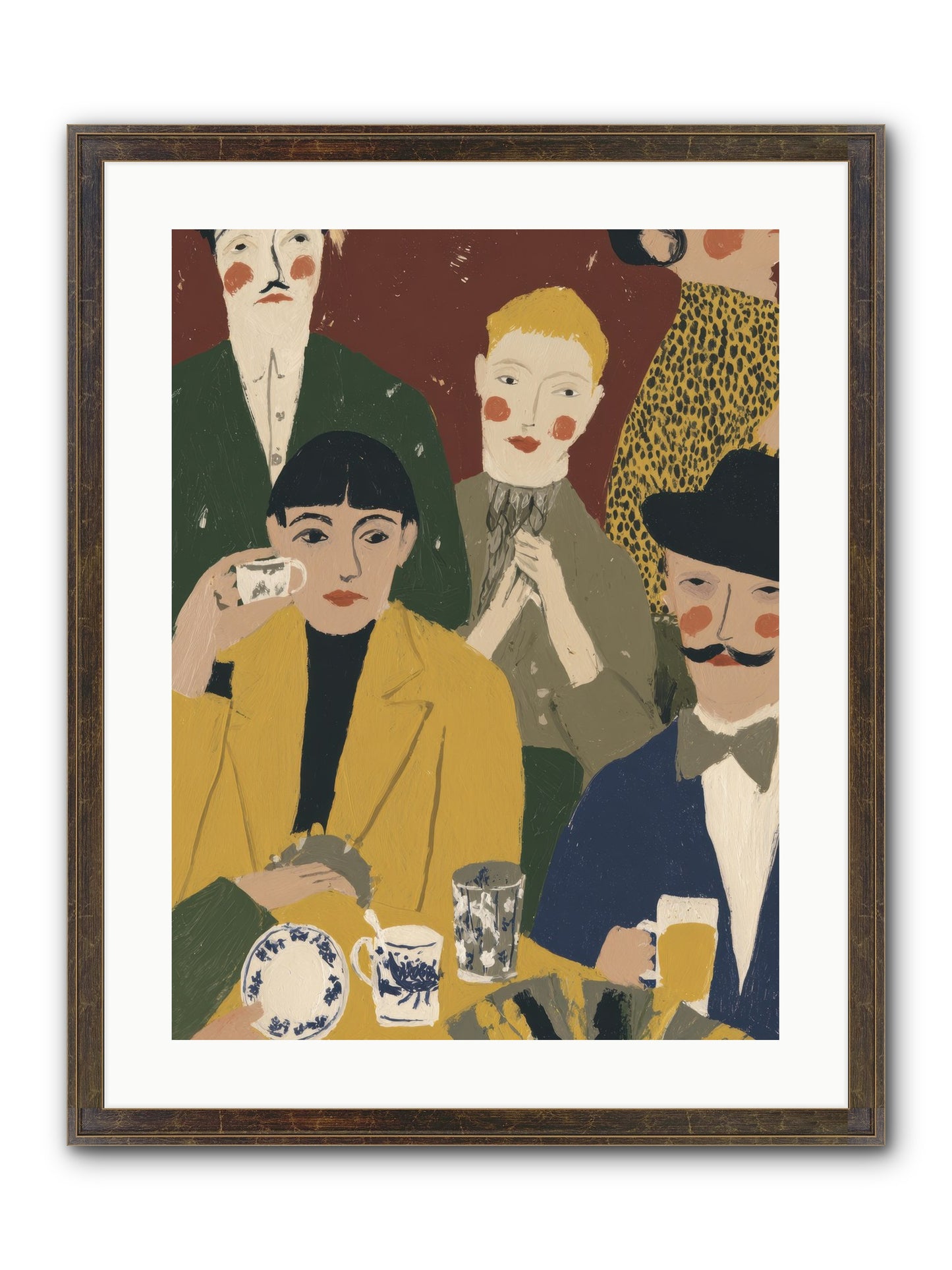 Gentle Chaos Framed Print - Slimwoods Black/Gold 18x24