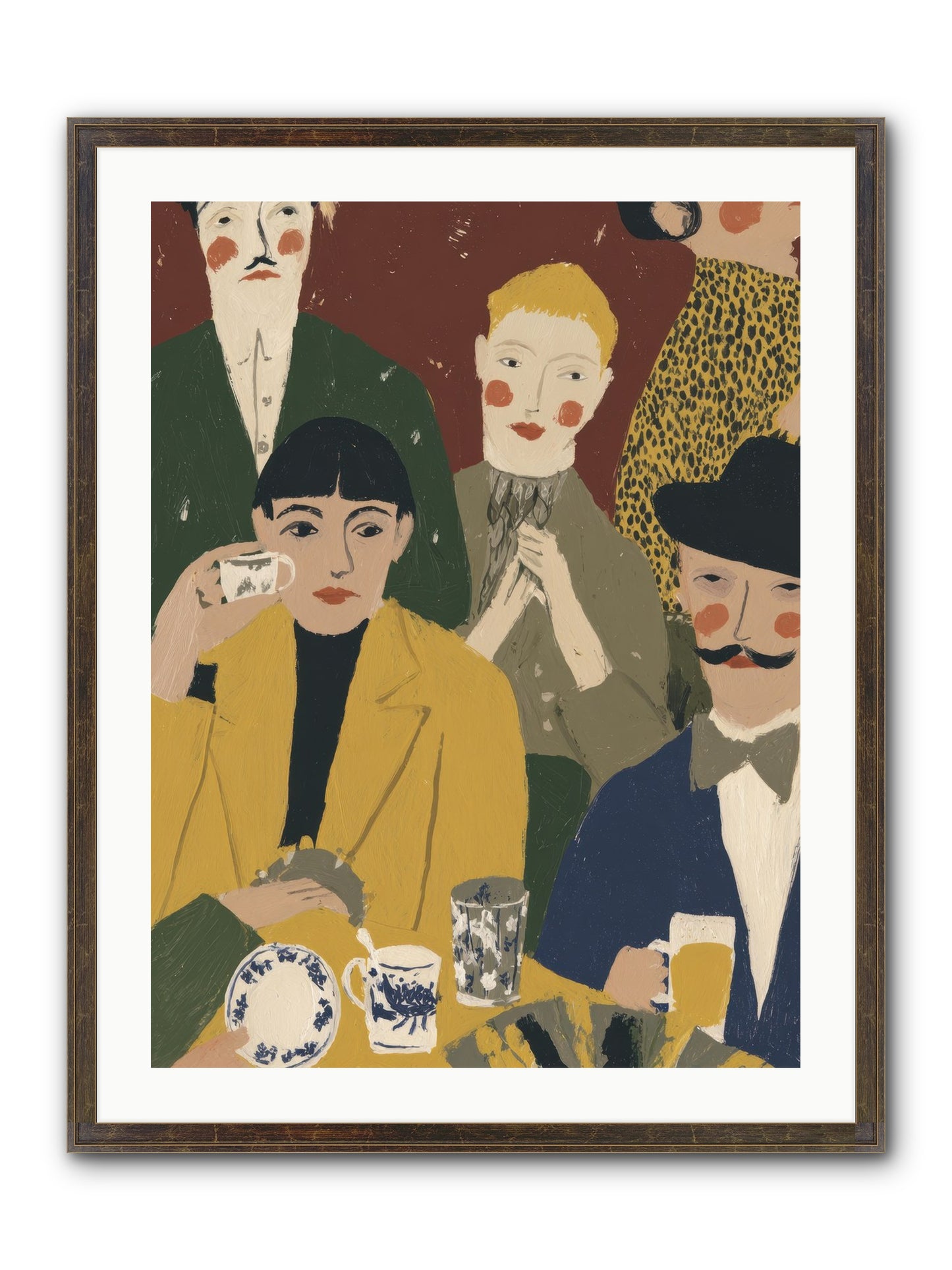 Gentle Chaos Framed Print - Slimwoods Black/Gold 24x32