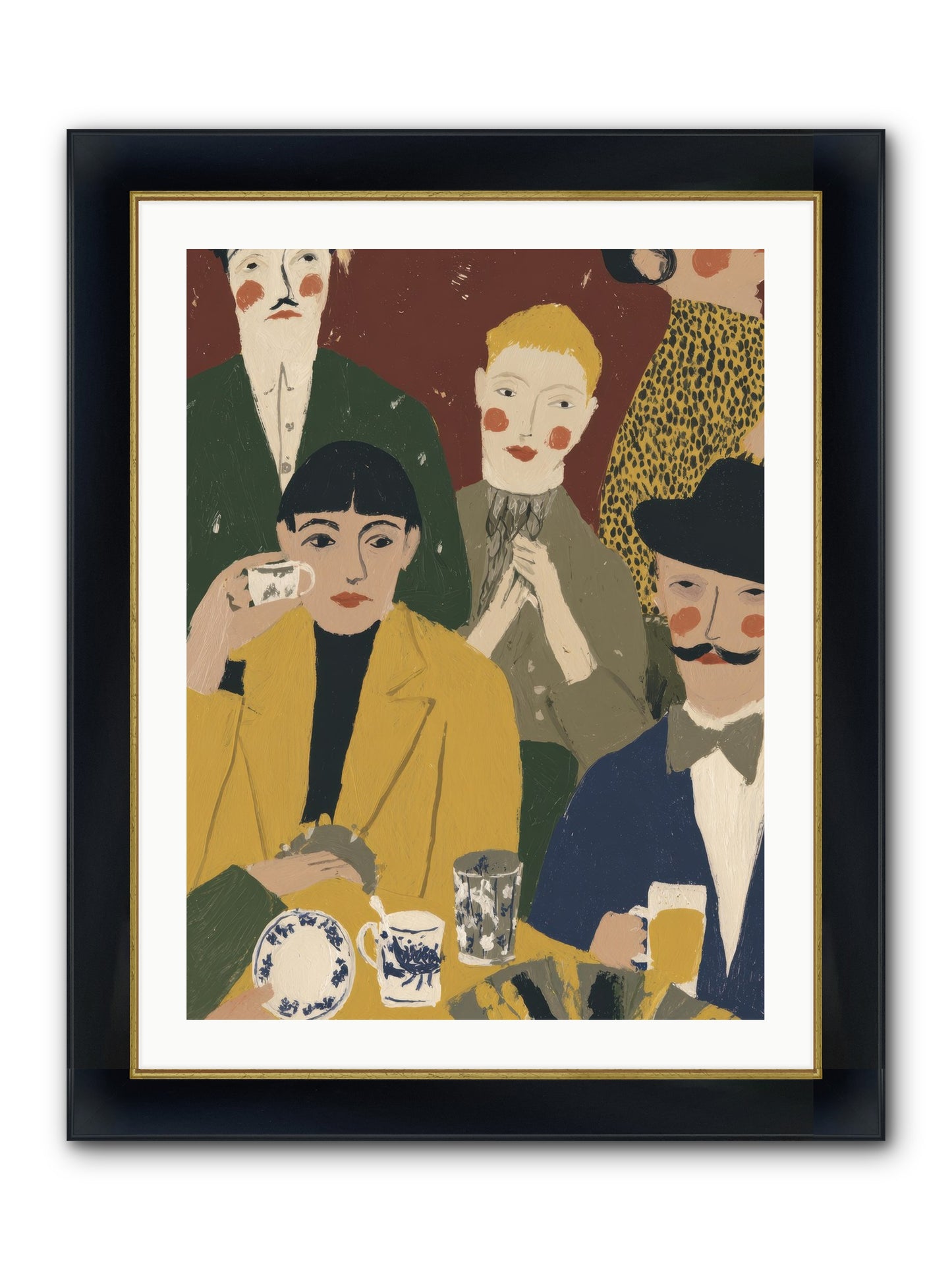 Gentle Chaos Framed Print - Wide Black w/Gold 24x32