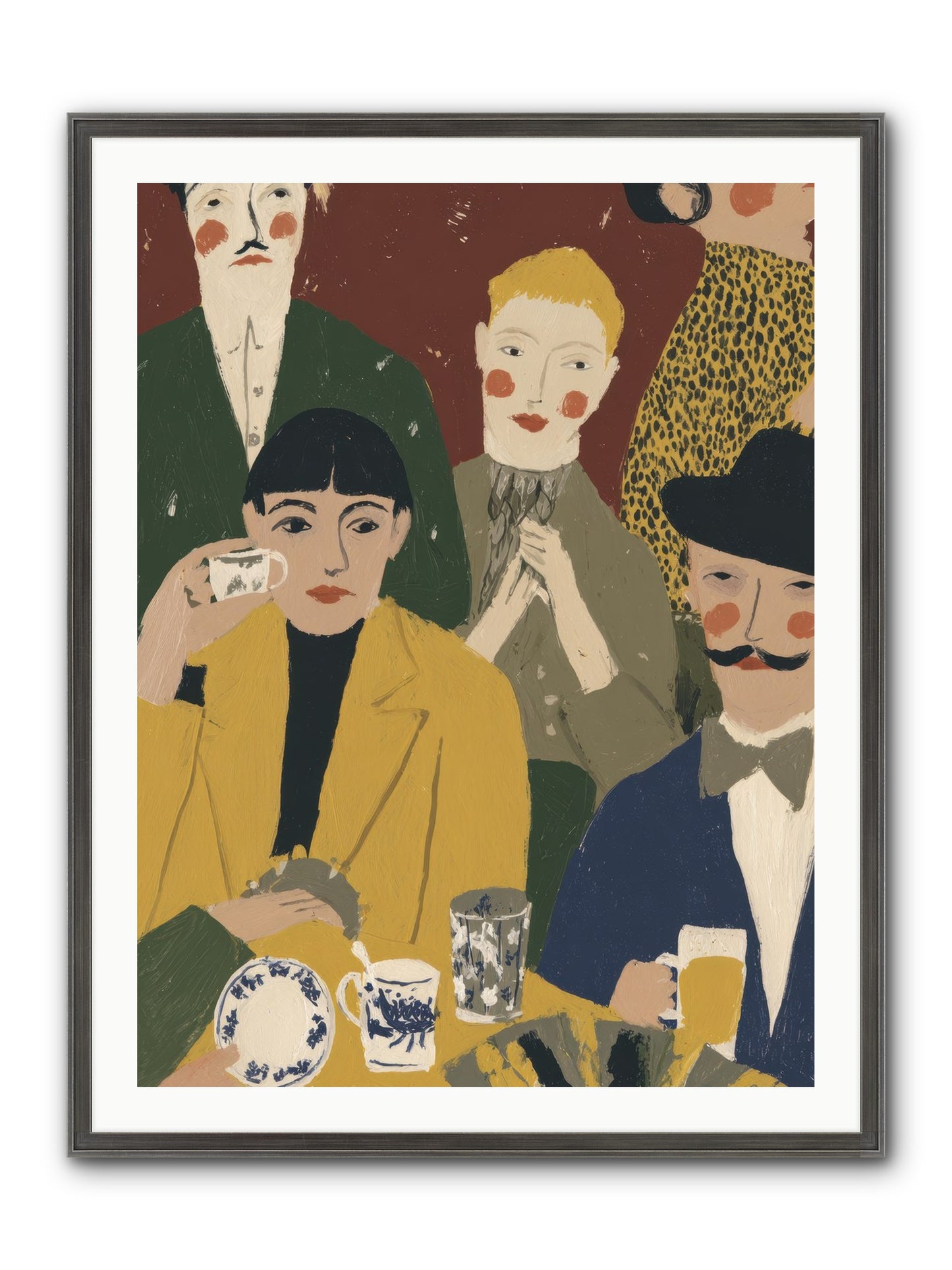 Gentle Chaos Framed Print - Slimwoods Black/Silver 30x40