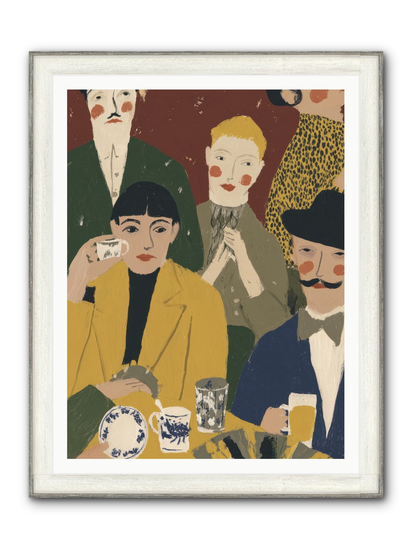 Gentle Chaos Framed Print - Driftwood White 36x48