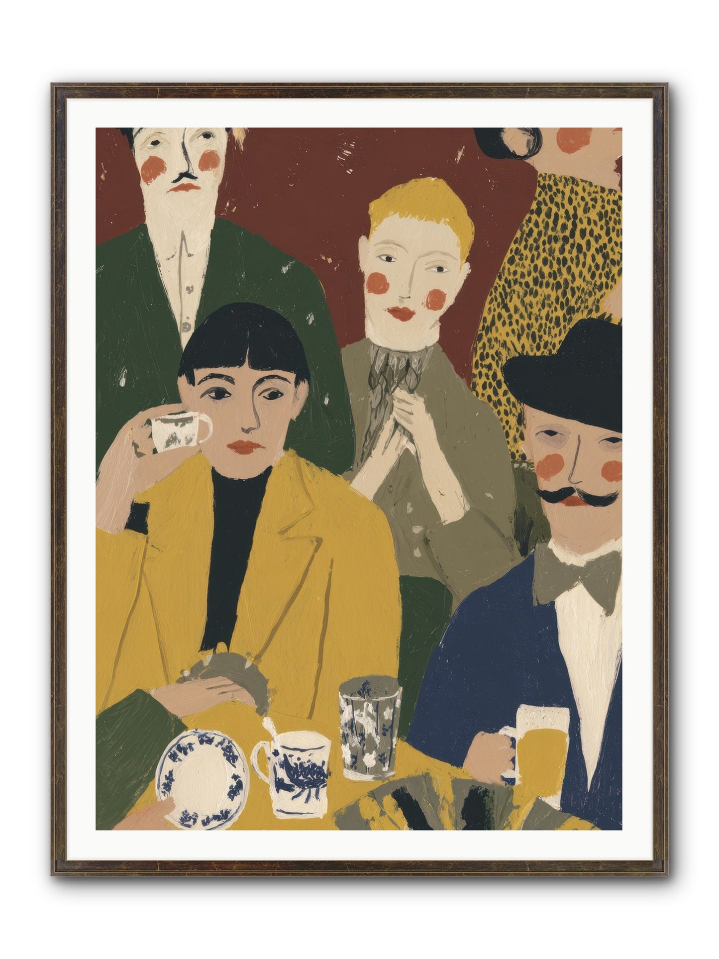 Gentle Chaos Framed Print - Slimwoods Black/Gold 36x48