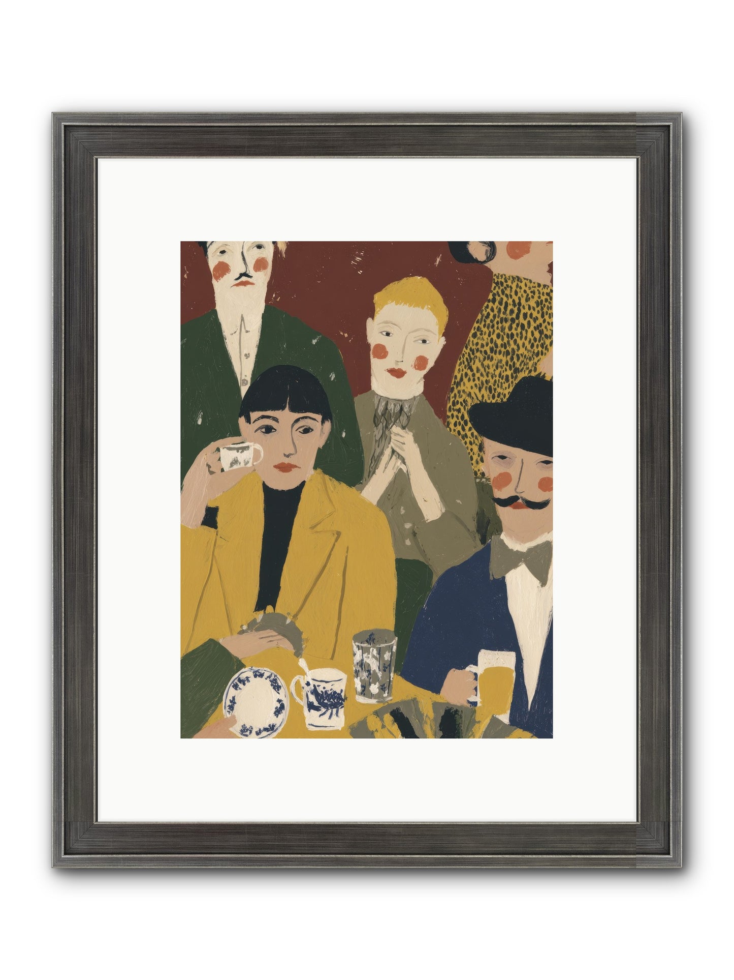 Gentle Chaos Framed Print - Slimwoods Black/Silver 9x12