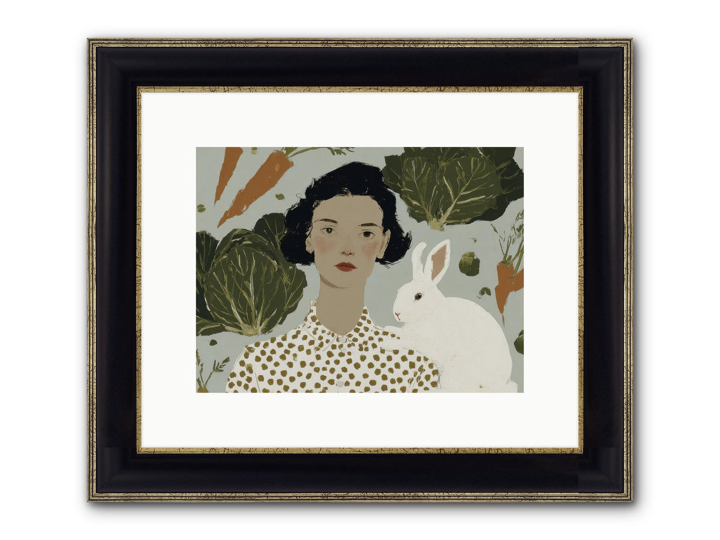 Gentle Persistence Framed Print - Black & Gold 12x9