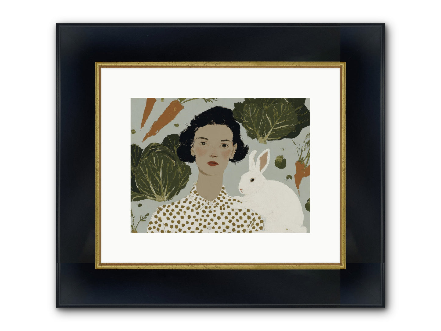 Gentle Persistence Framed Print - Wide Black w/Gold 12x9