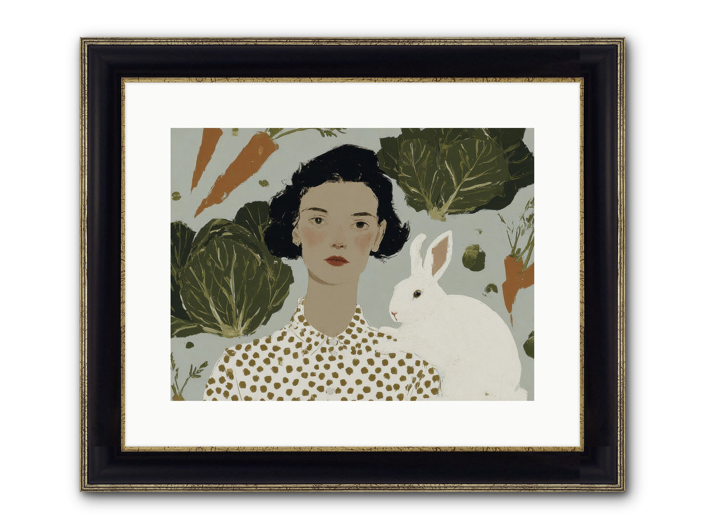 Gentle Persistence Framed Print - Black & Gold 16x12