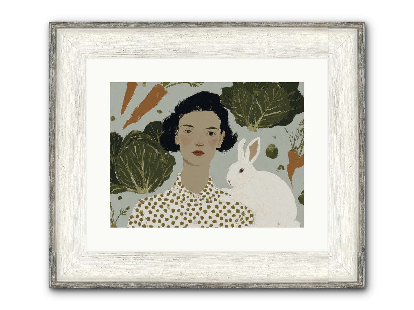 Gentle Persistence Framed Print - Driftwood White 16x12