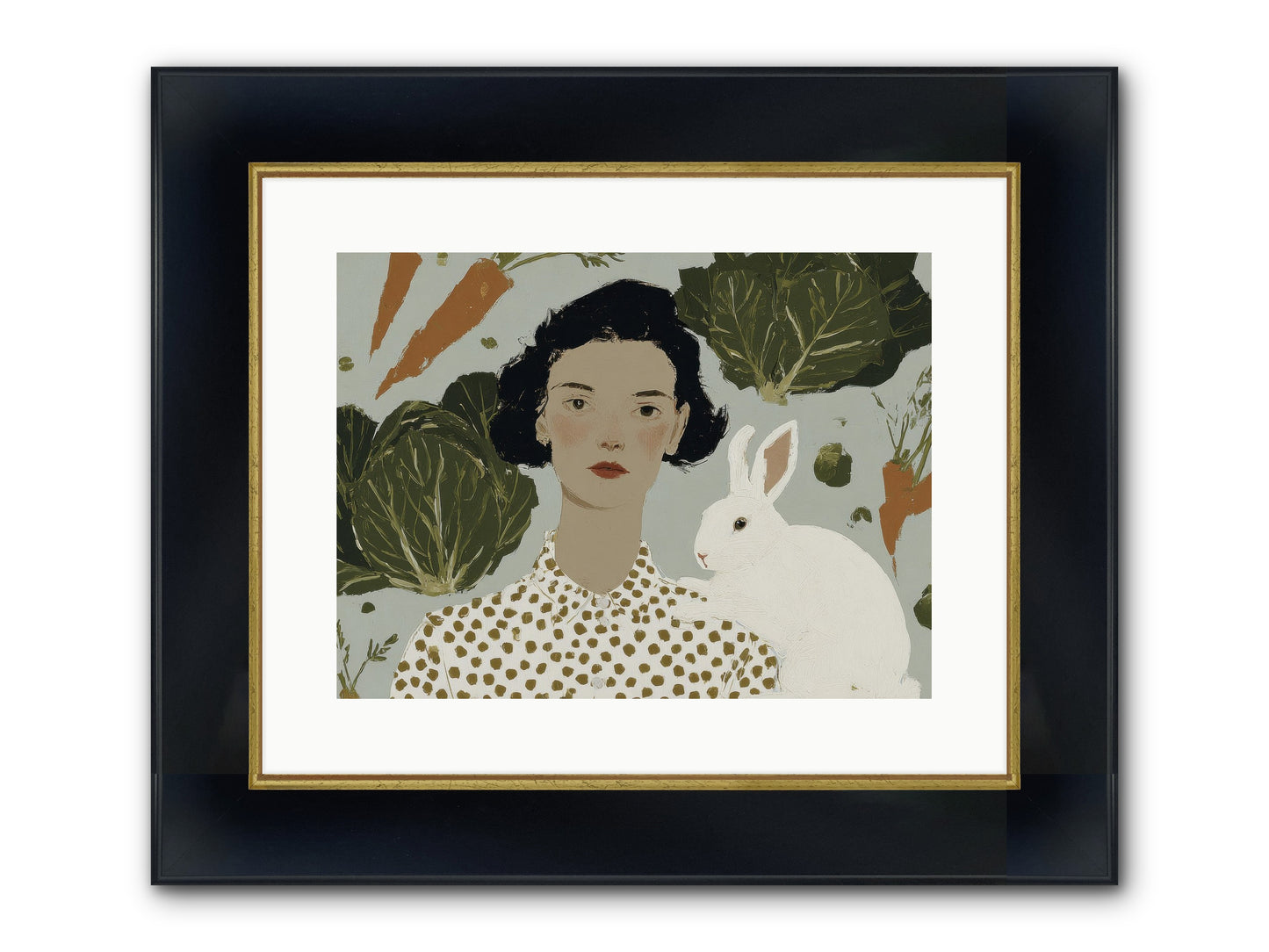 Gentle Persistence Framed Print - Wide Black w/Gold 16x12
