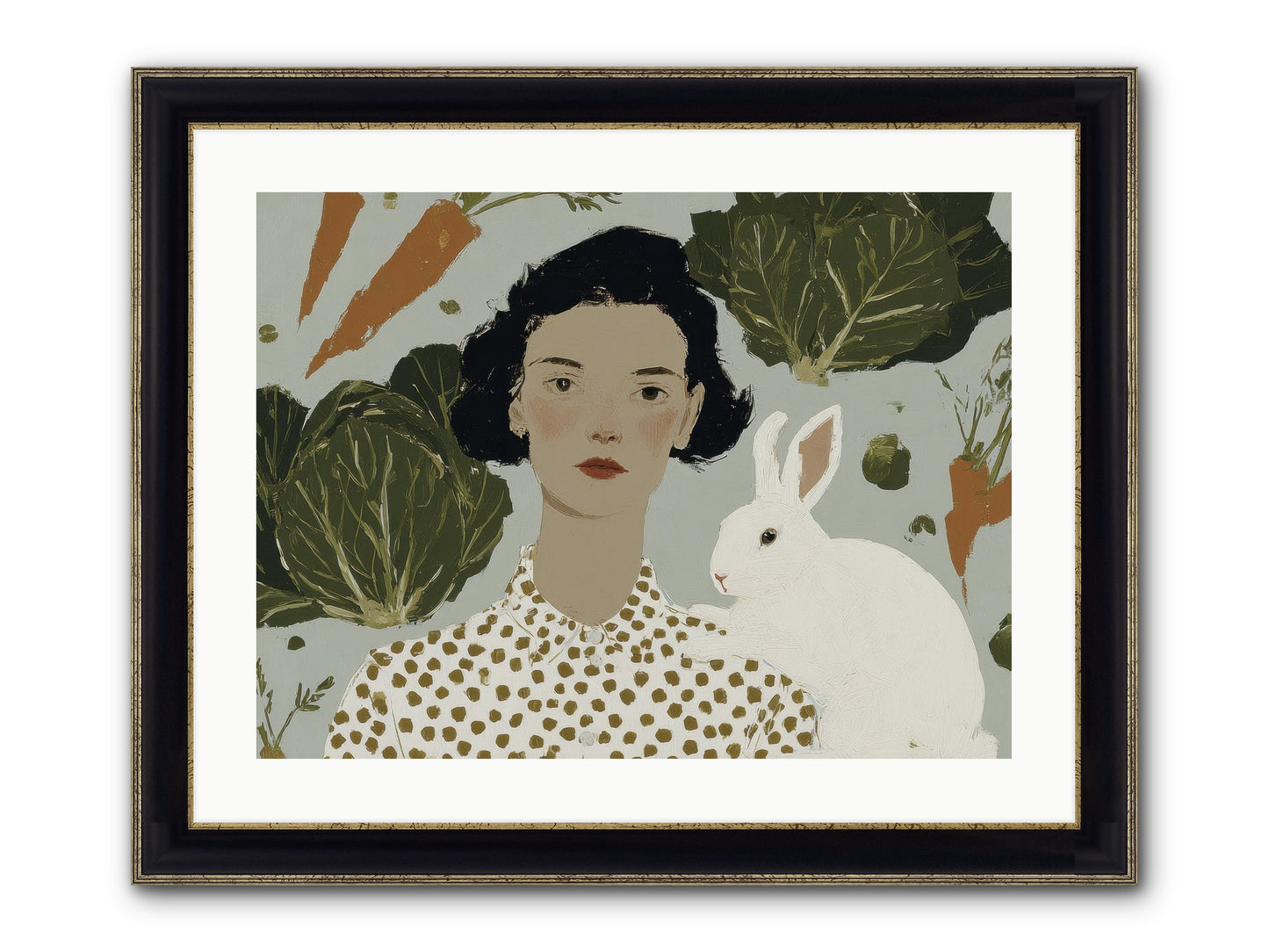 Gentle Persistence Framed Print - Black & Gold 24x18