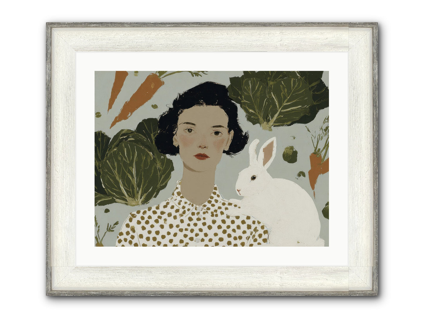 Gentle Persistence Framed Print - Driftwood White 24x18
