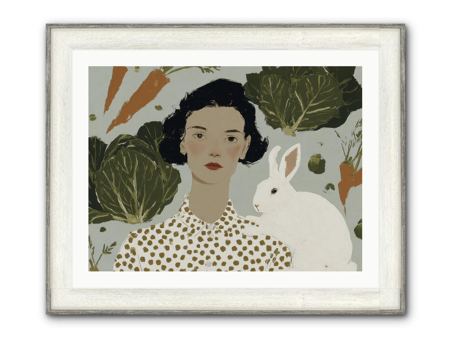 Gentle Persistence Framed Print - Driftwood White 32x24
