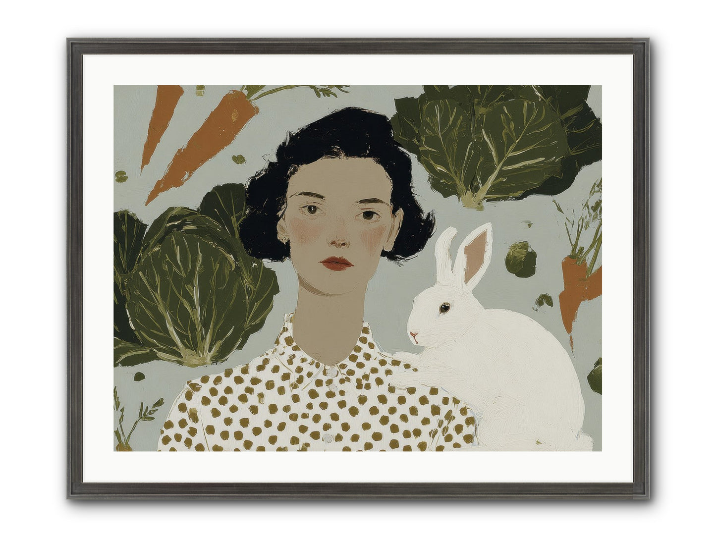 Gentle Persistence Framed Print - Slimwoods Black/Silver 32x24