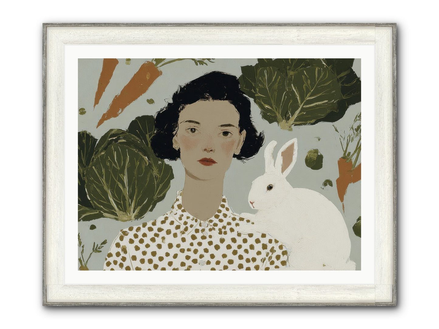 Gentle Persistence Framed Print - Driftwood White 40x30
