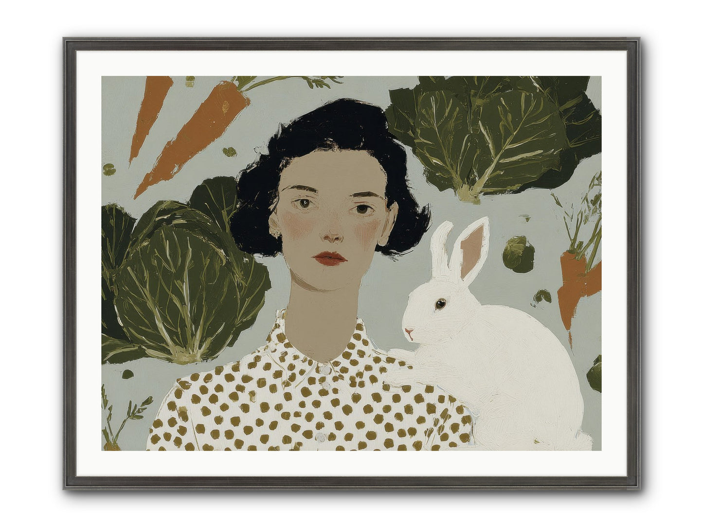 Gentle Persistence Framed Print - Slimwoods Black/Silver 40x30