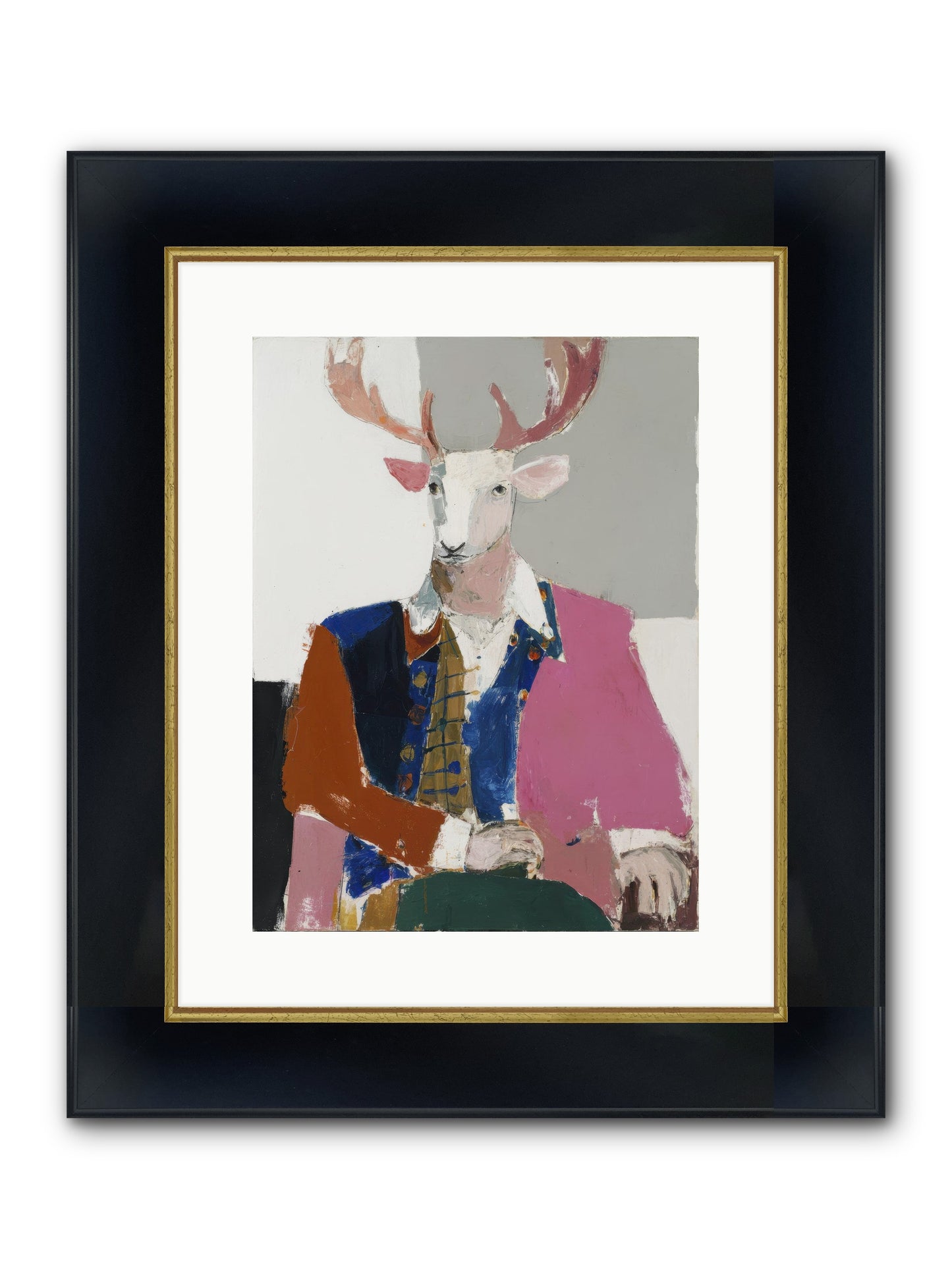 Gentleman Of The Woodland Court Framed Print - Wide Black w/Gold 12x16
