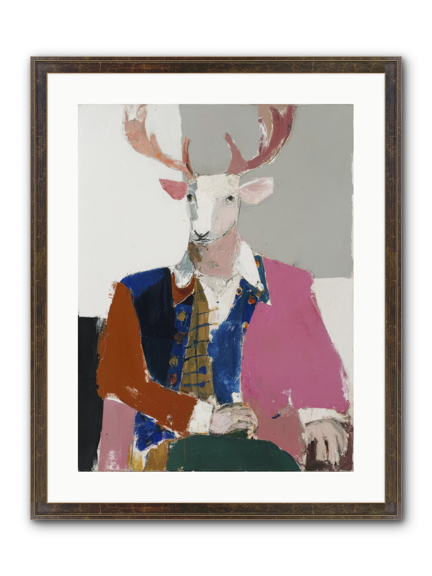 Gentleman Of The Woodland Court Framed Print - Slimwoods Black/Gold 18x24