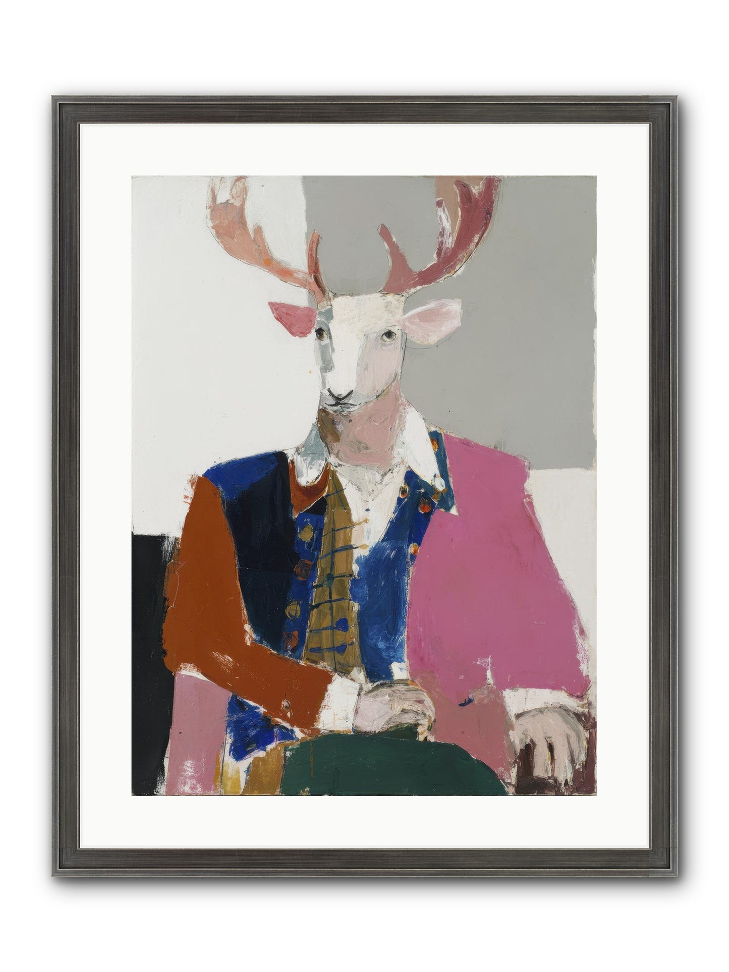 Gentleman Of The Woodland Court Framed Print - Slimwoods Black/Silver 18x24