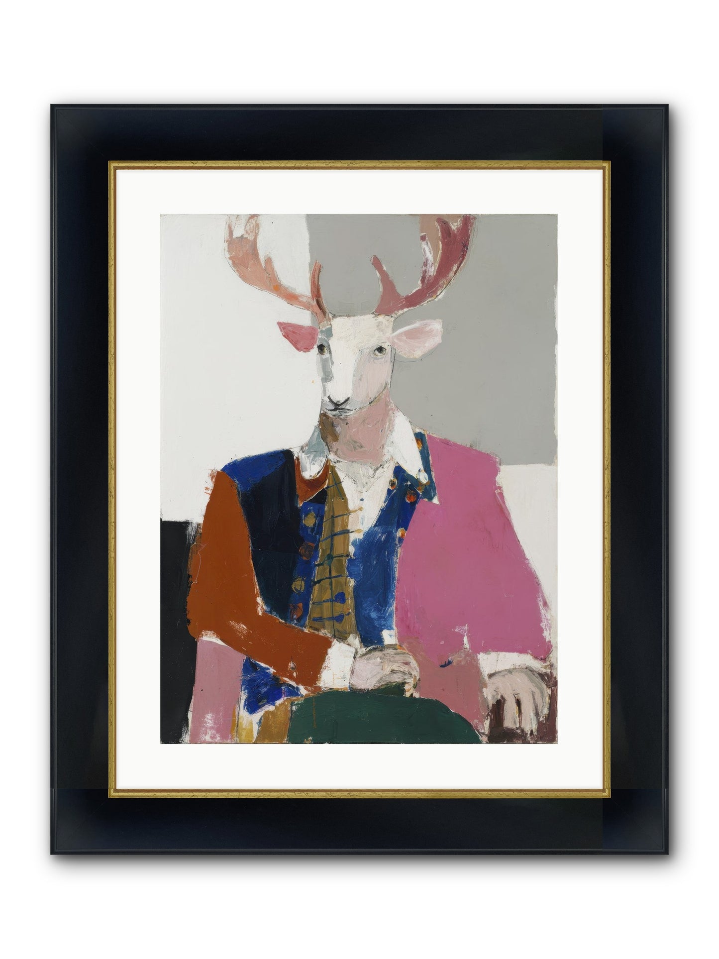 Gentleman Of The Woodland Court Framed Print - Wide Black w/Gold 18x24