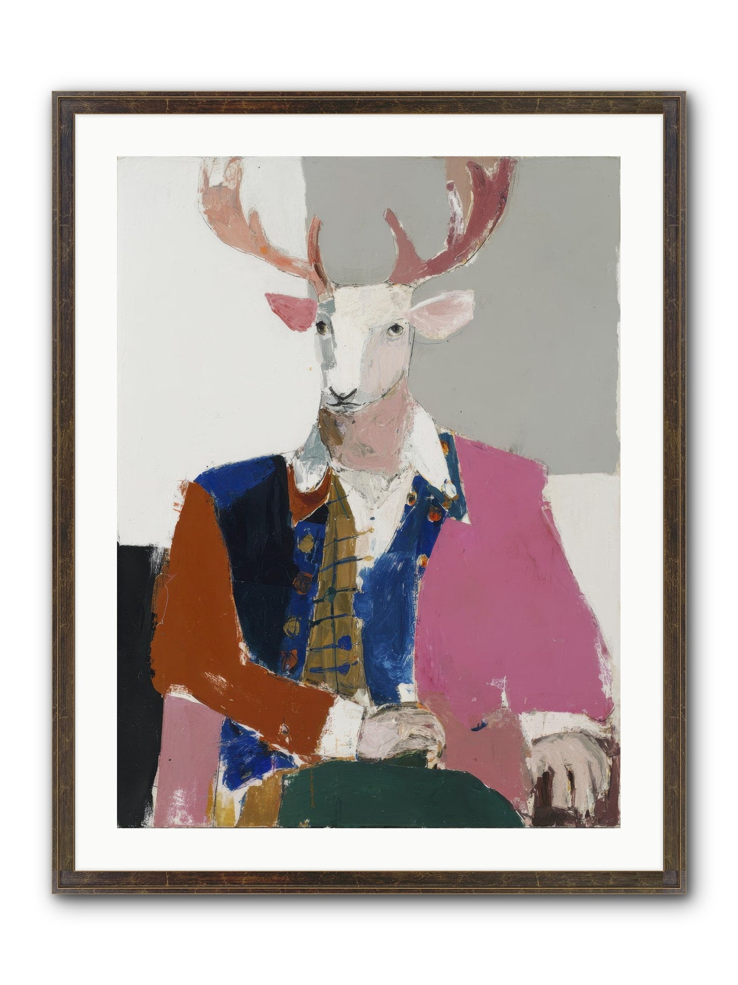 Gentleman Of The Woodland Court Framed Print - Slimwoods Black/Gold 24x32