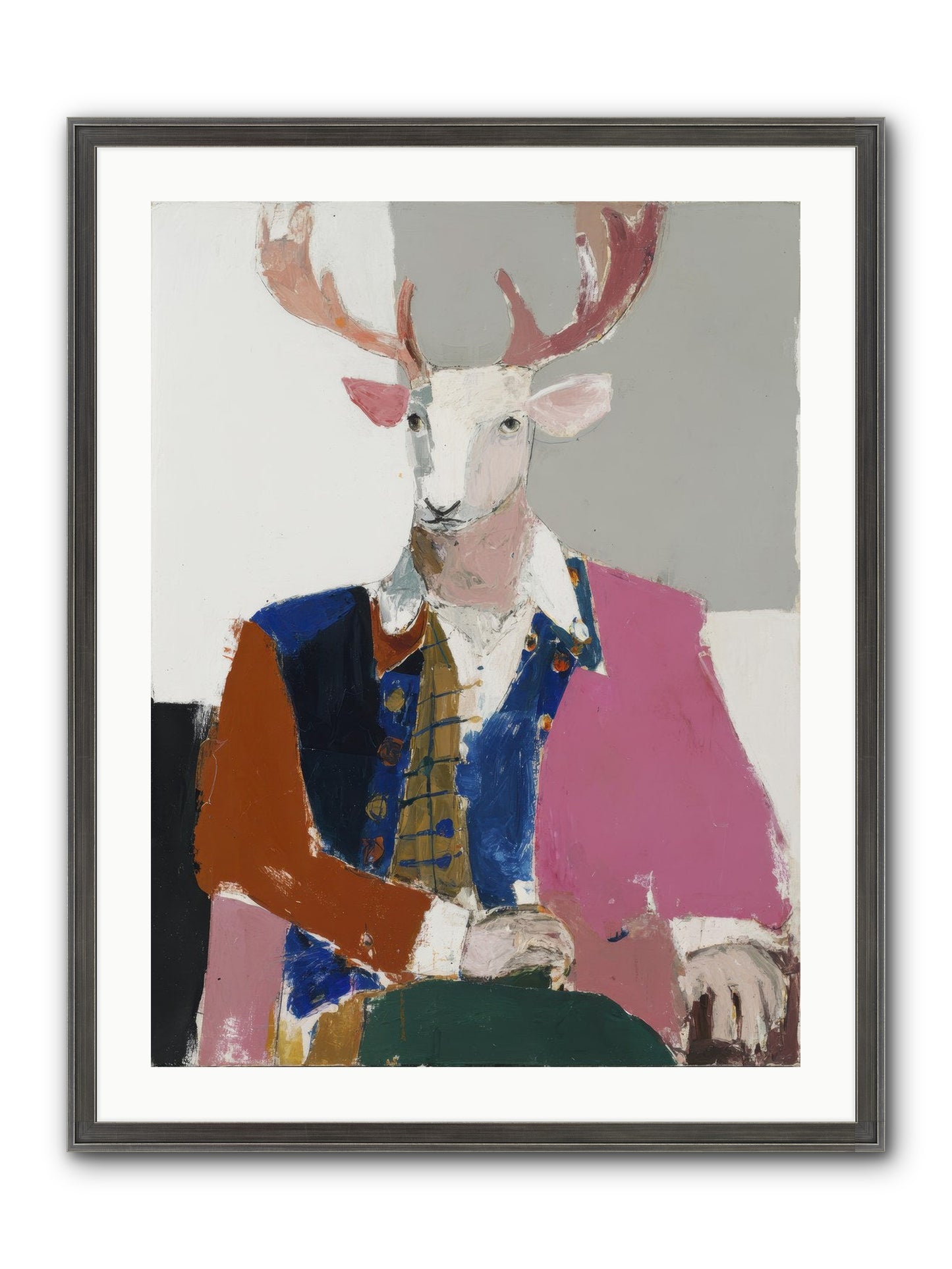 Gentleman Of The Woodland Court Framed Print - Slimwoods Black/Silver 24x32