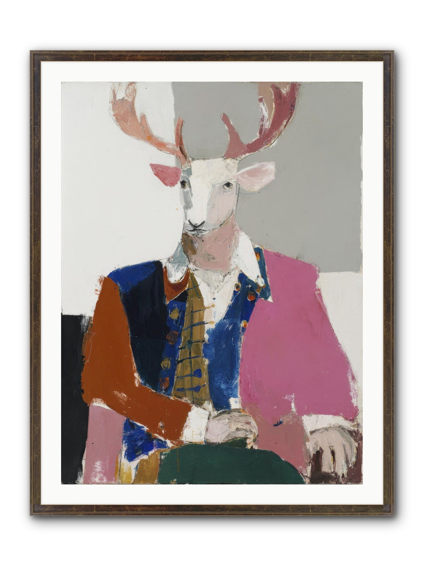 Gentleman Of The Woodland Court Framed Print - Slimwoods Black/Gold 30x40