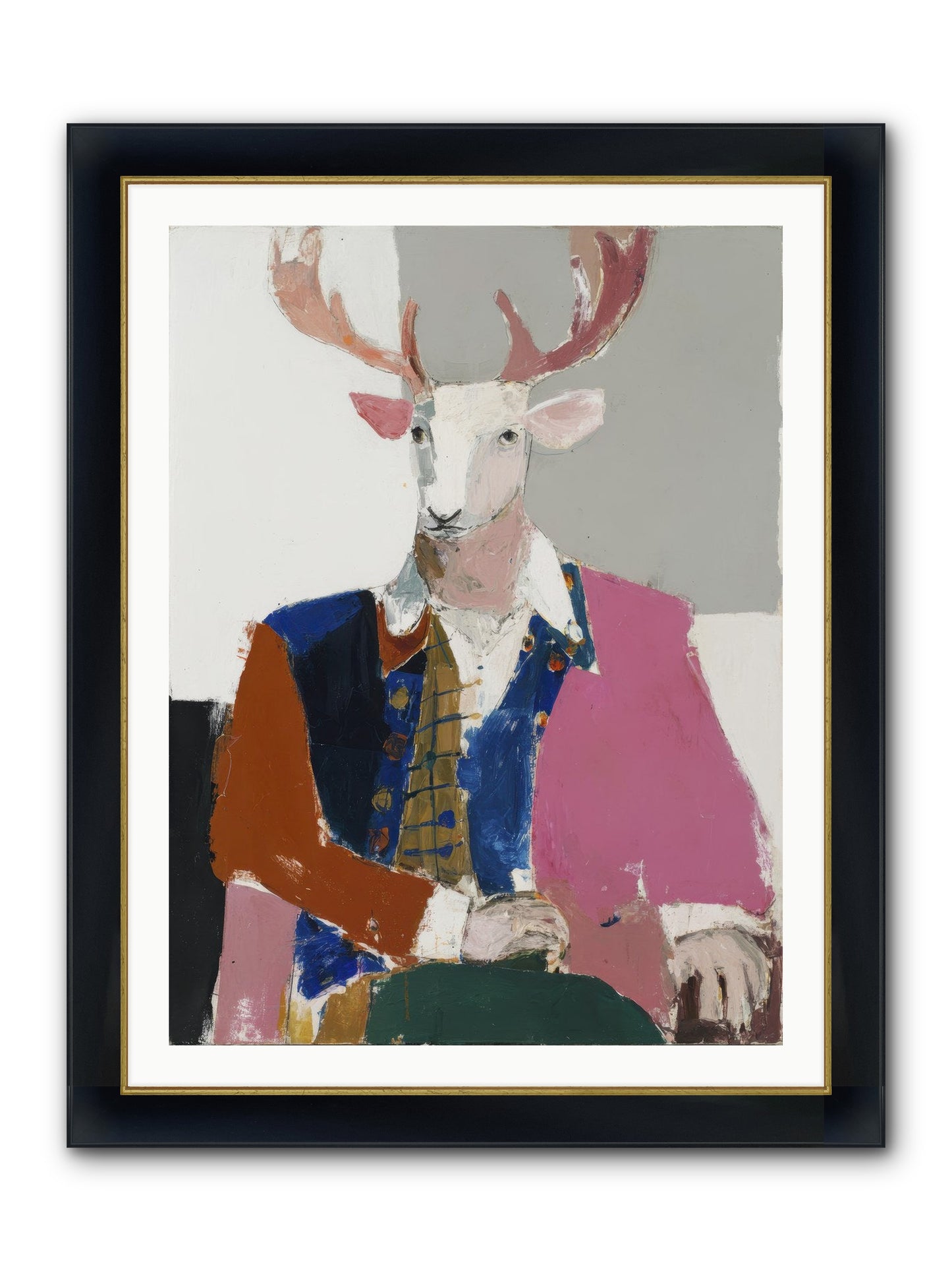 Gentleman Of The Woodland Court Framed Print - Wide Black w/Gold 30x40