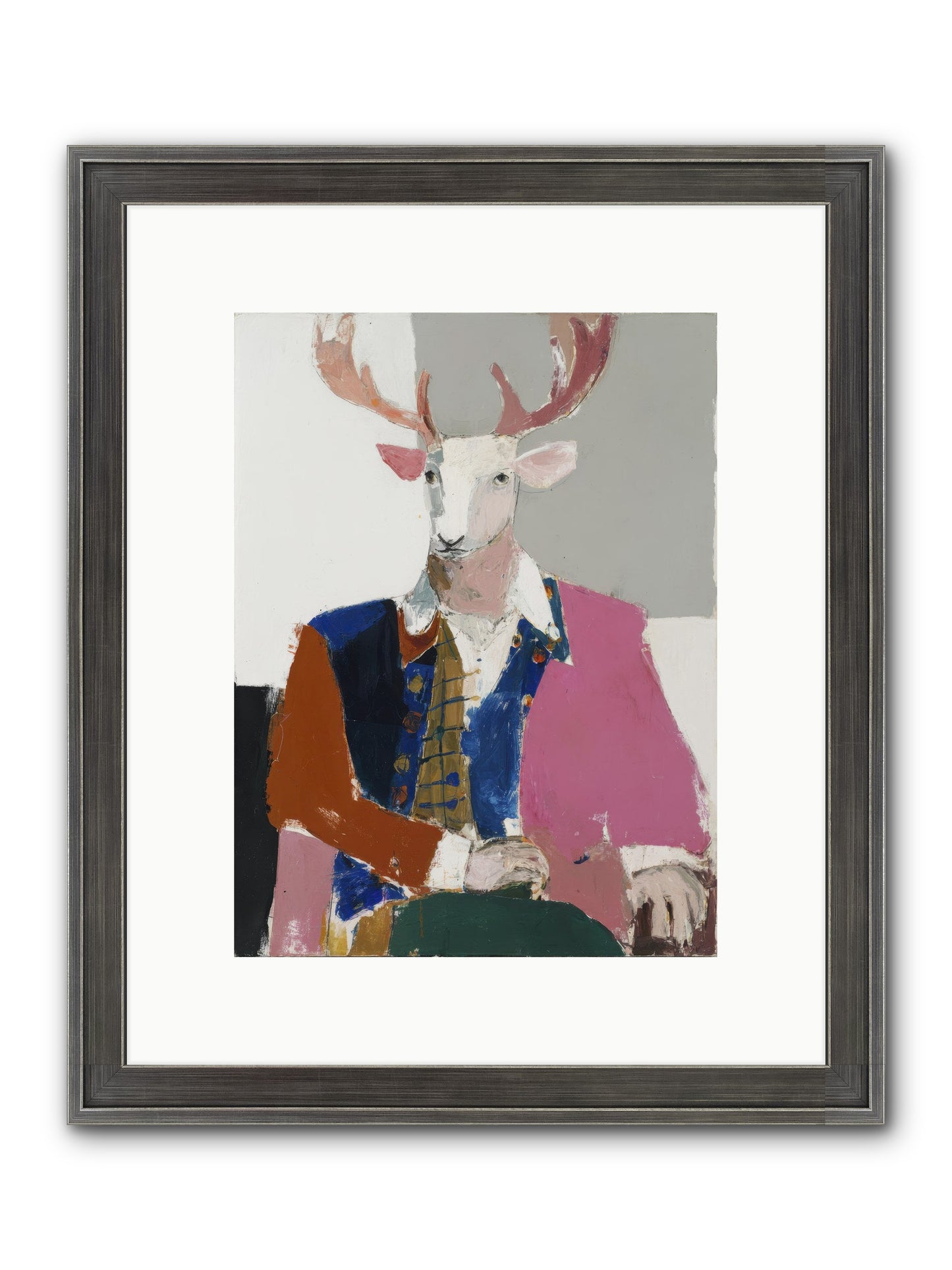 Gentleman Of The Woodland Court Framed Print - Slimwoods Black/Silver 9x12