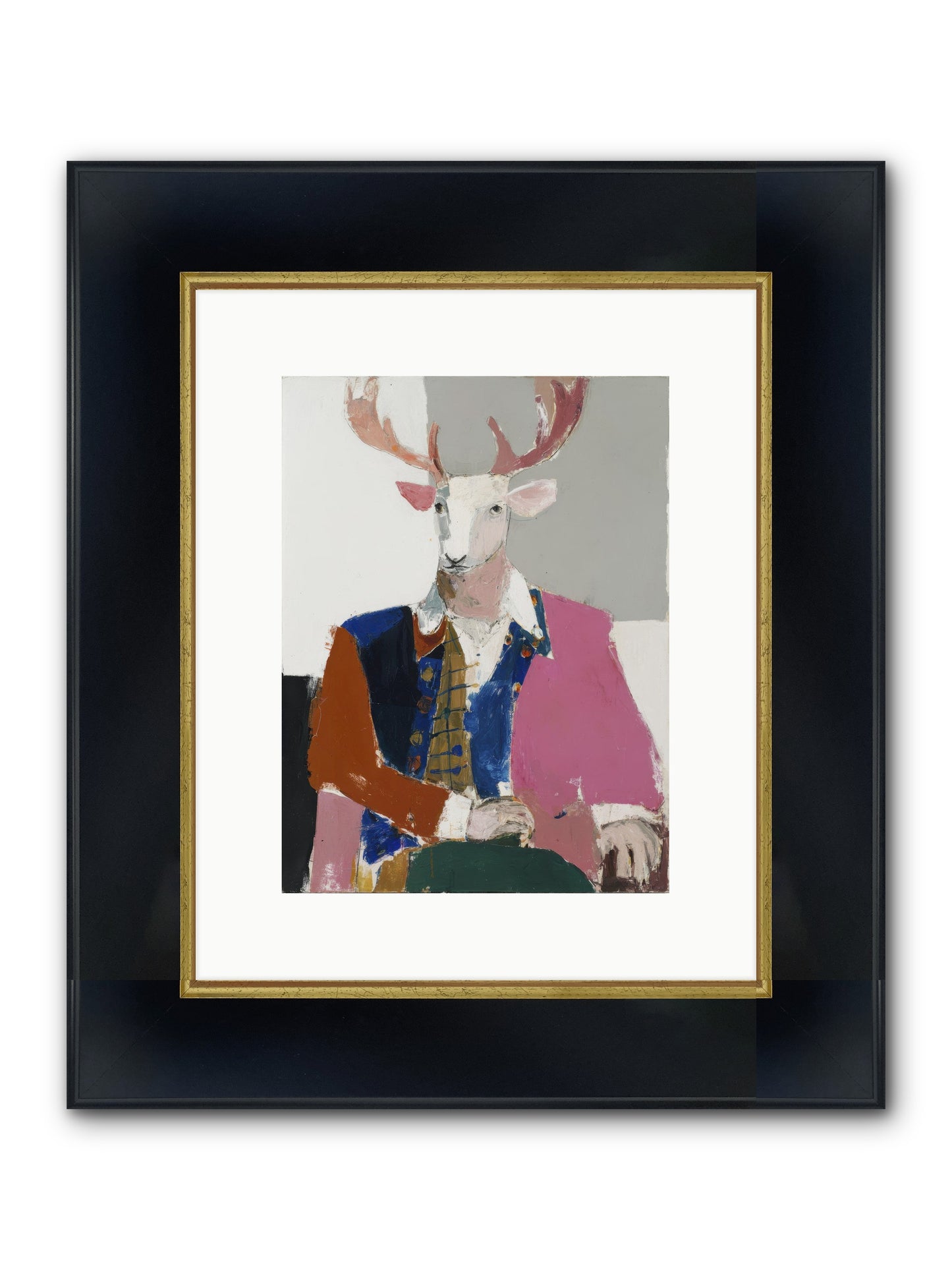 Gentleman Of The Woodland Court Framed Print - Wide Black w/Gold 9x12
