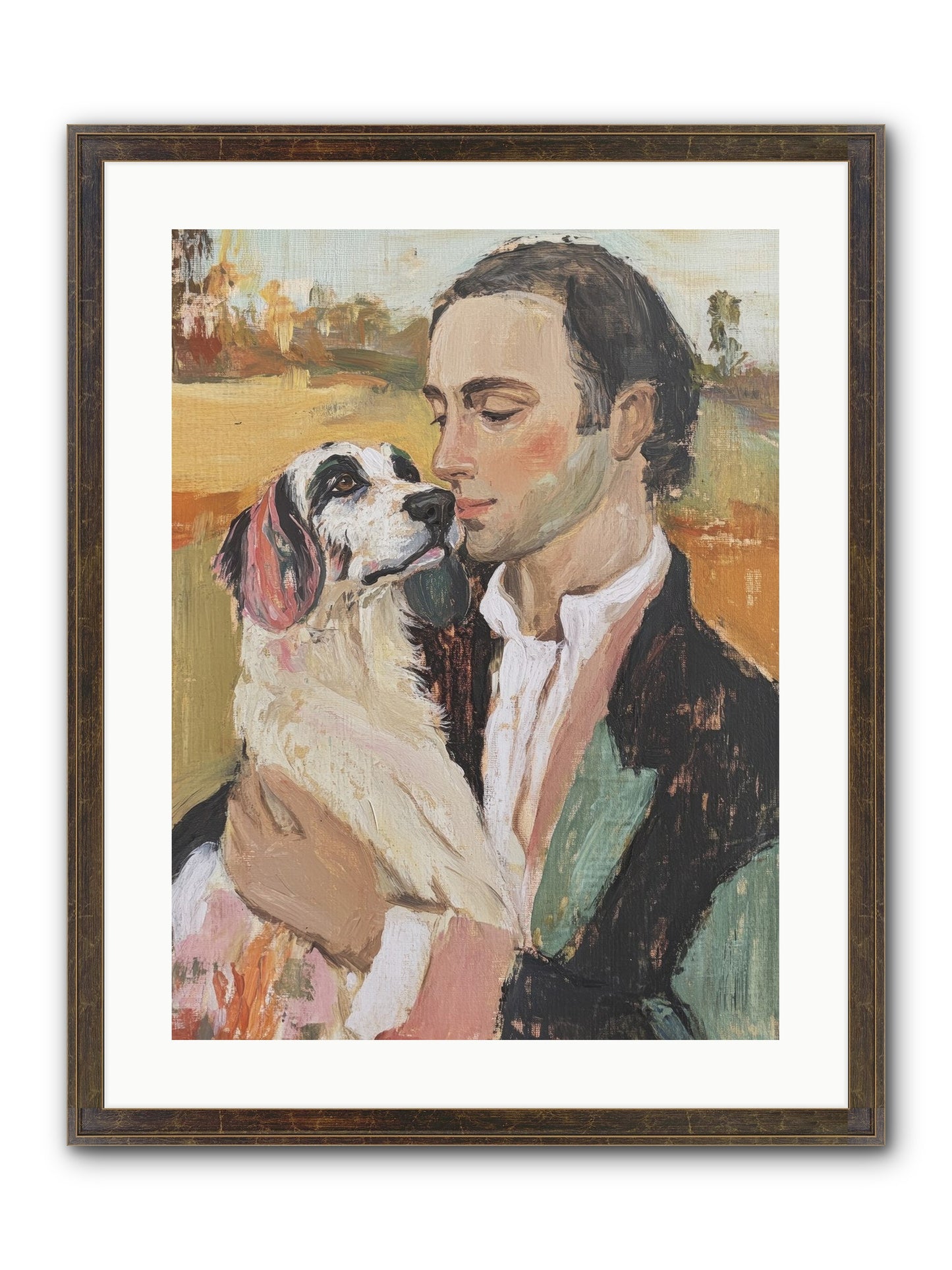 Gentleman's Grace Framed Print - Slimwoods Black/Gold 18x24