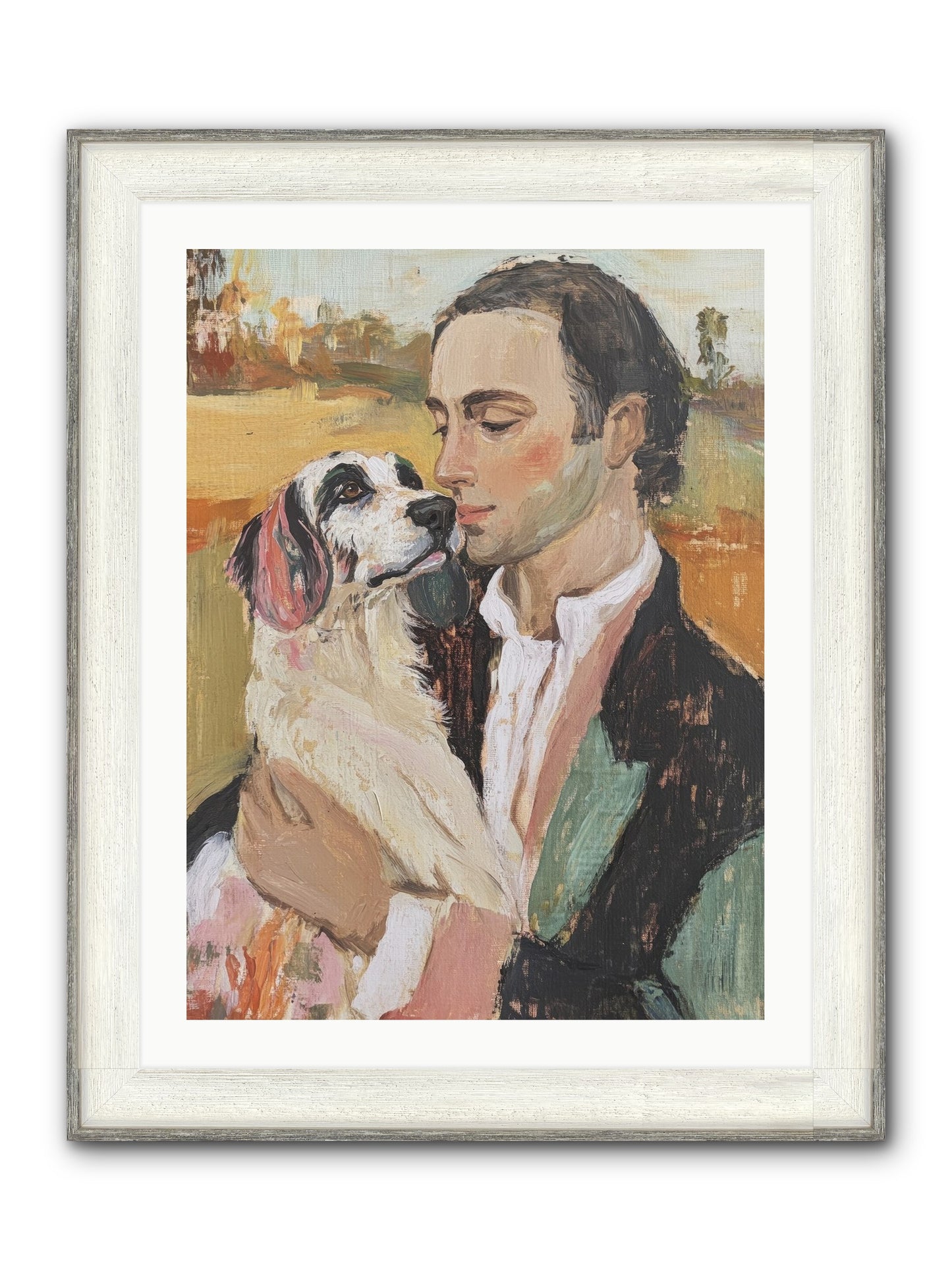 Gentleman's Grace Framed Print - Driftwood White 24x32