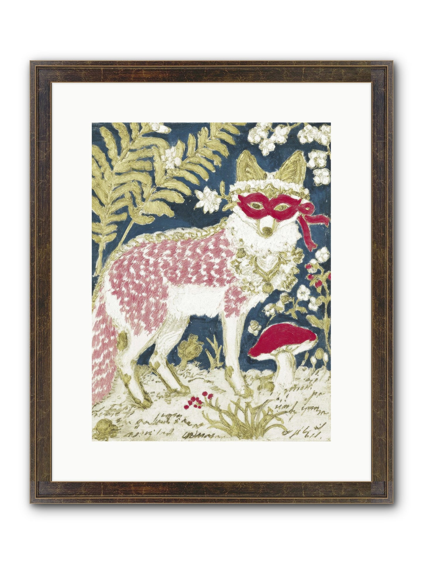Gentleman’s Strawberry Hour Framed Print - Slimwoods Black/Gold 12x16