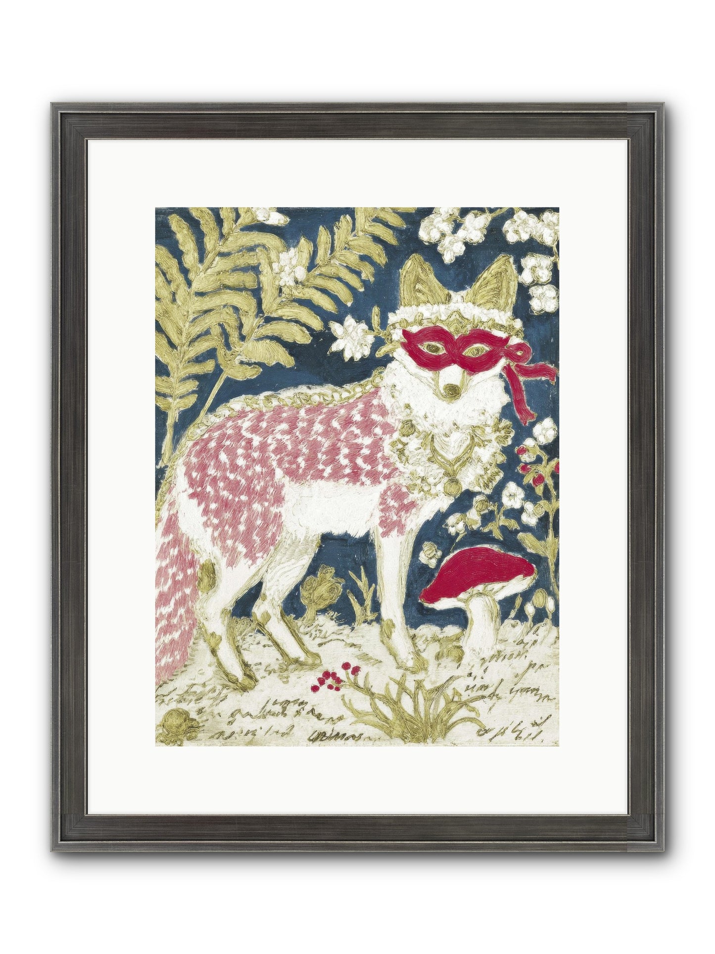 Gentleman’s Strawberry Hour Framed Print - Slimwoods Black/Silver 12x16