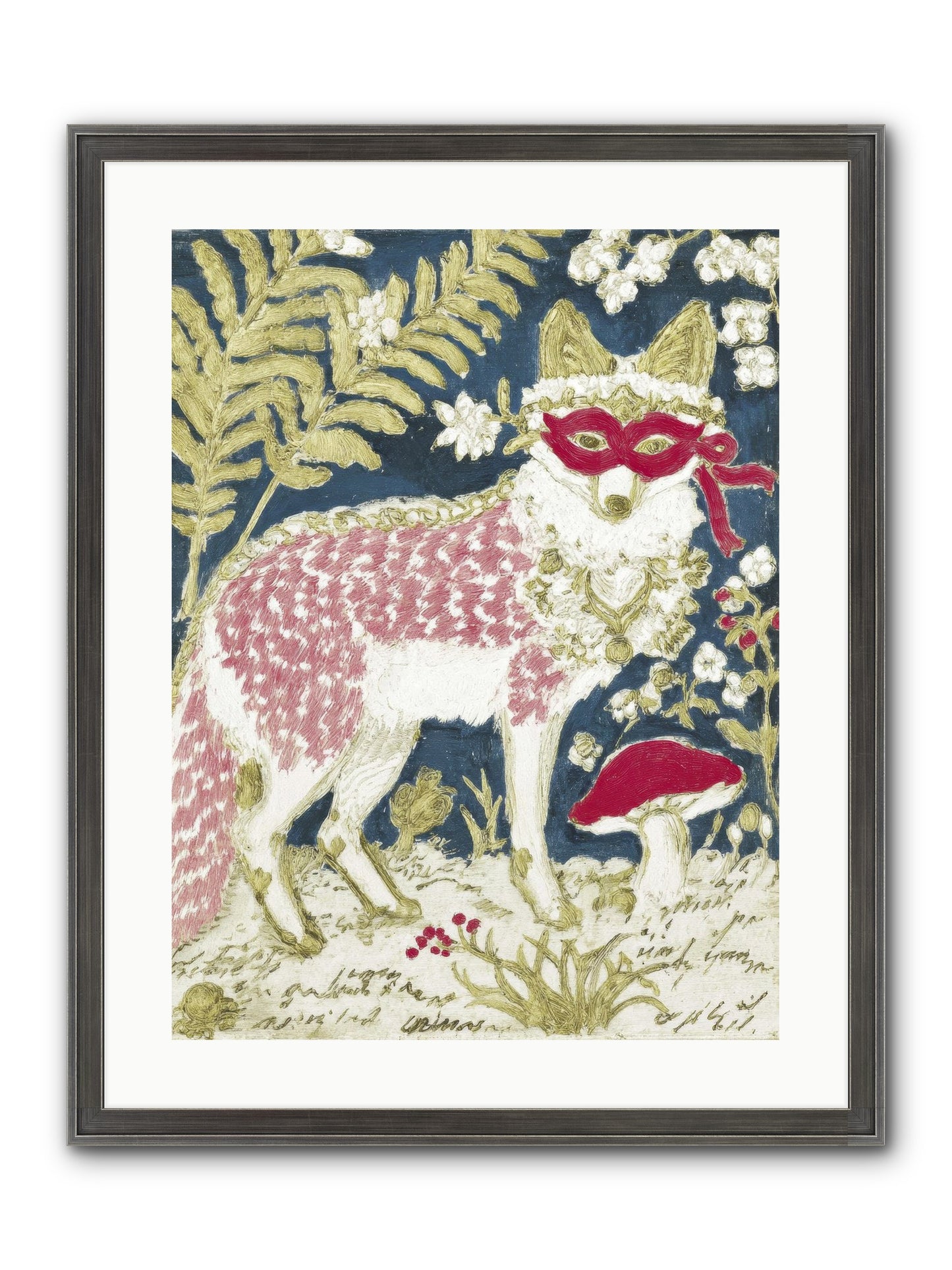 Gentleman’s Strawberry Hour Framed Print - Slimwoods Black/Silver 18x24