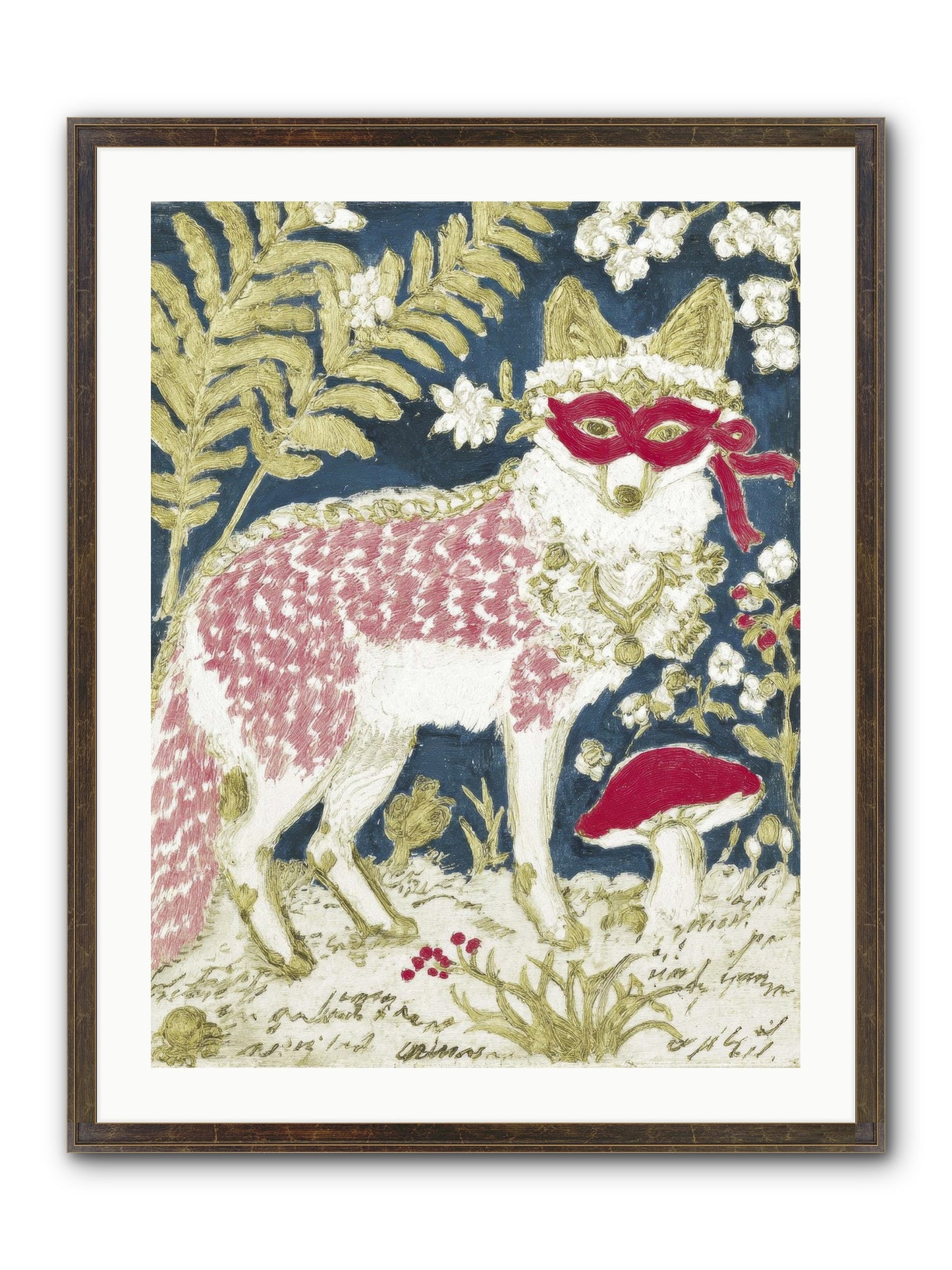 Gentleman’s Strawberry Hour Framed Print - Slimwoods Black/Gold 24x32