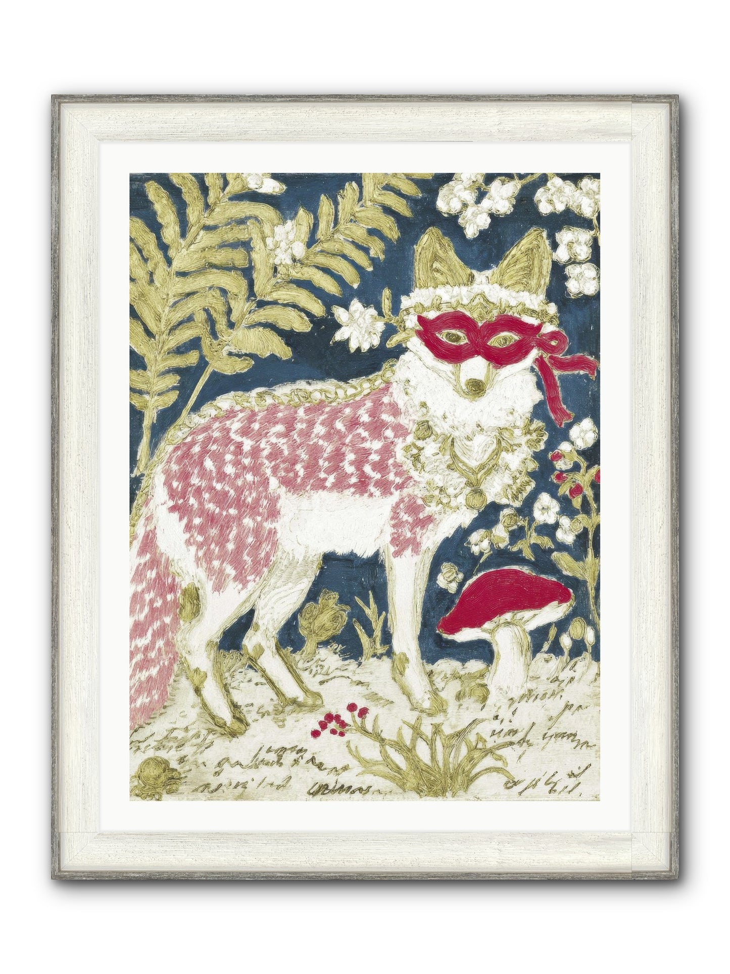 Gentleman’s Strawberry Hour Framed Print - Driftwood White 30x40