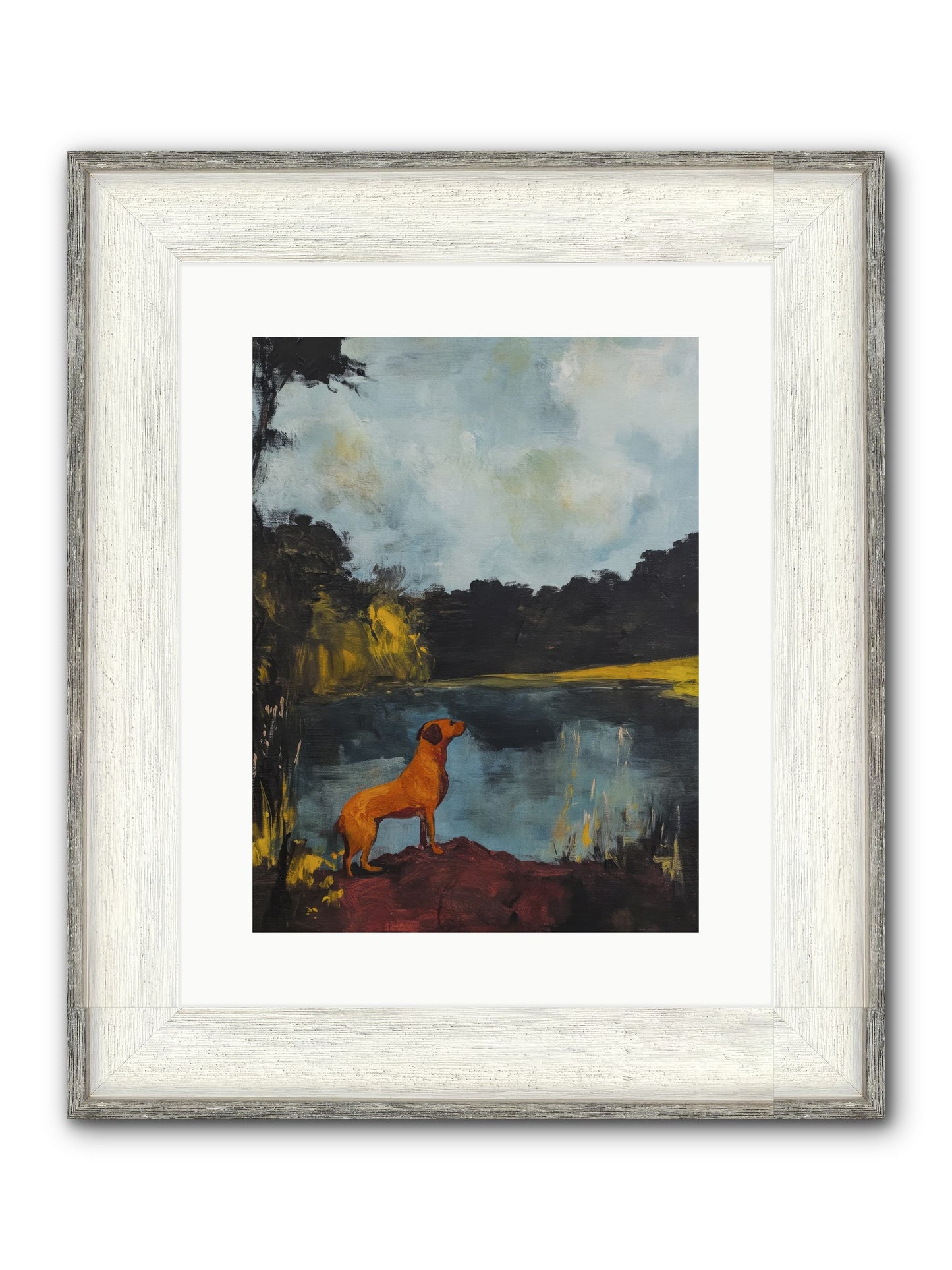Ghost Walker Framed Print - Driftwood White 12x16