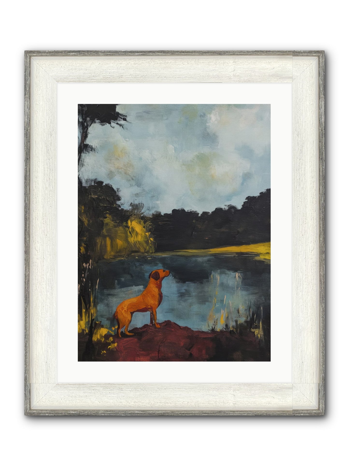 Ghost Walker Framed Print - Driftwood White 18x24